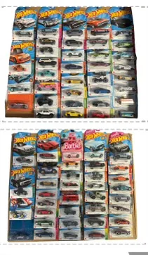 Instant HOT WHEELS COLLECTION - 72 Collectible Diecast Mix With a Treasure Hunt , Anniversary Cars, Barbie Cars & Fast N The Furious Cars