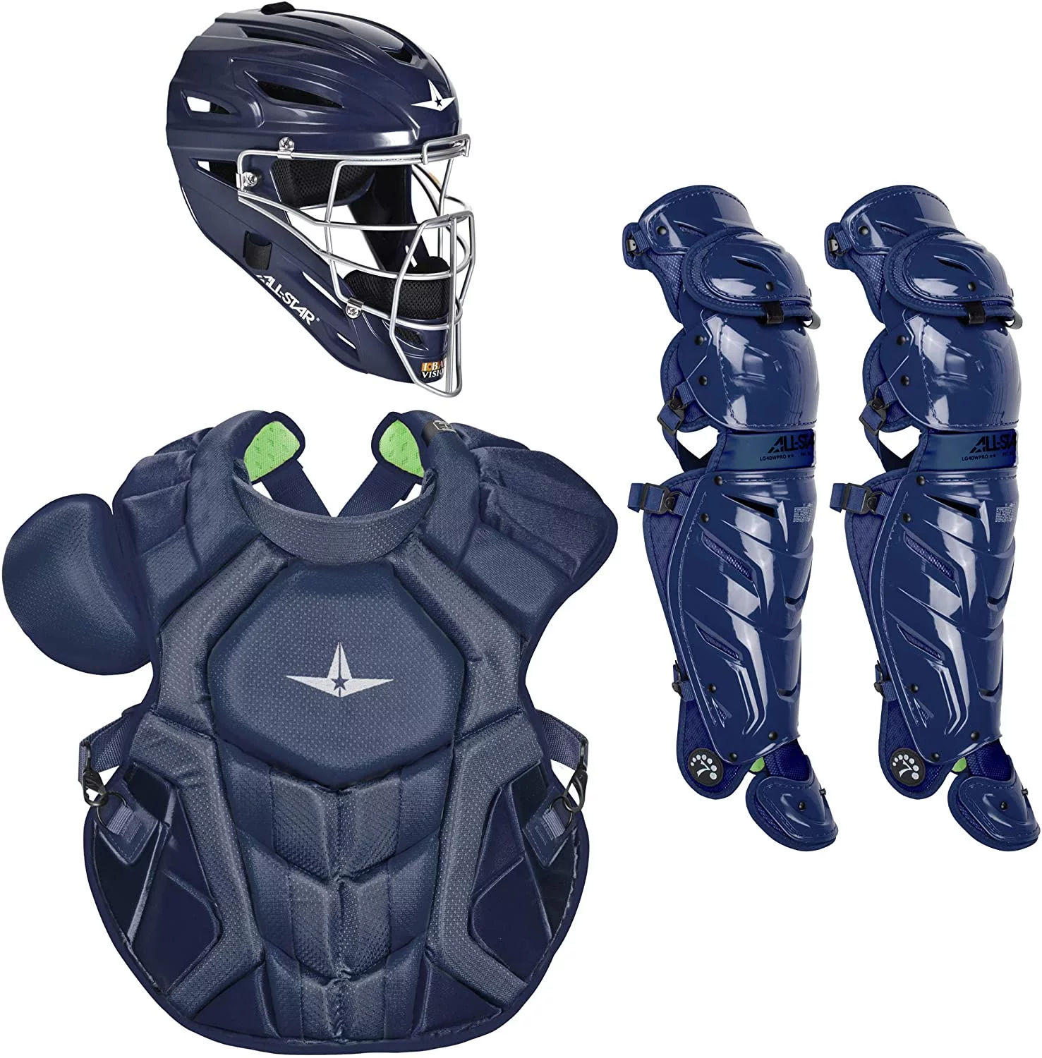 All-Star System 7 Axis Solid CKCCPRO1XS Adult Catcher's Gear Set