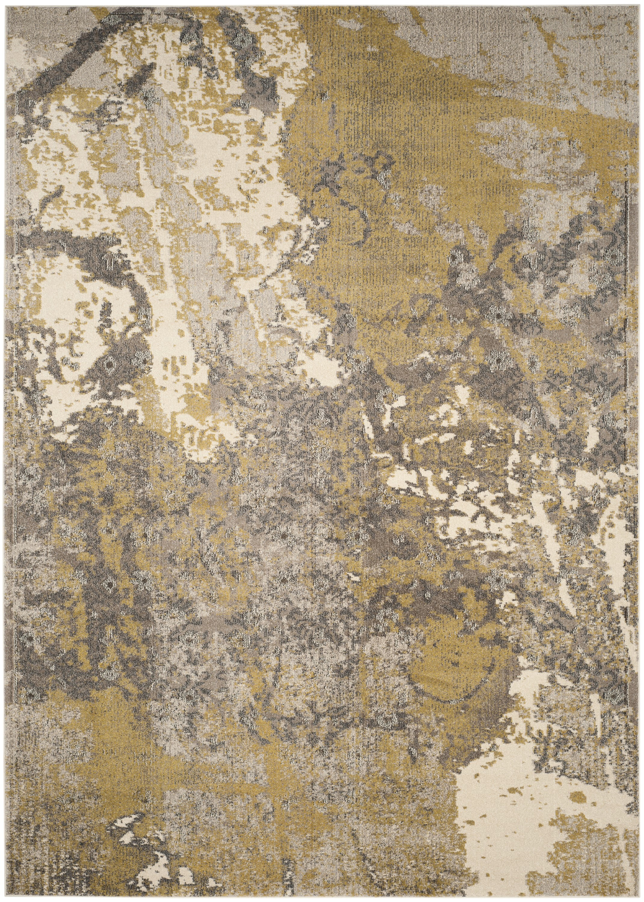 SAFAVIEH Monaco Phoebe Abstract Area Rug, Ivory/Grey, 8' x 11'