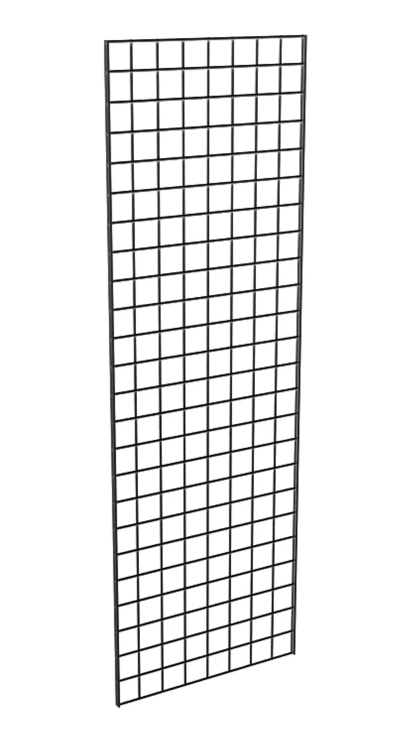 Grade Gridwall Panel – Heavy Duty Grid Panel For Any Display, 2’ Width X 6’ Height, (1)Gridwall Panel Per Carton (Black Finish)