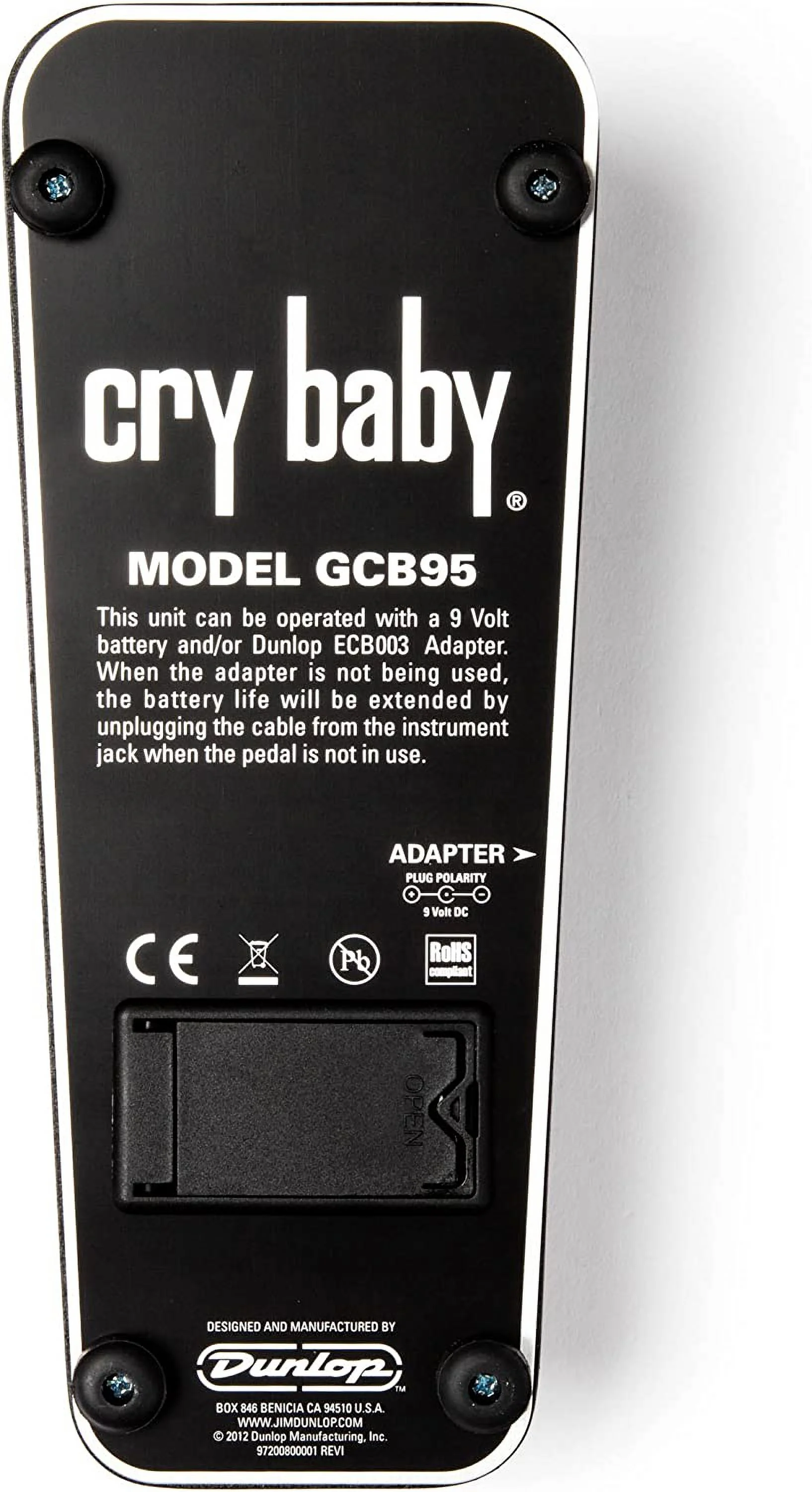 Cry Baby Standard Wah GCB95 Guitar Effects Pedal