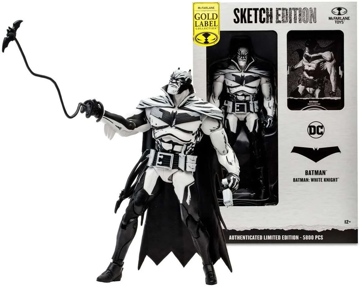 McFarlane DC Gold Label Collection Batman Action Figure (Sketch Edition)