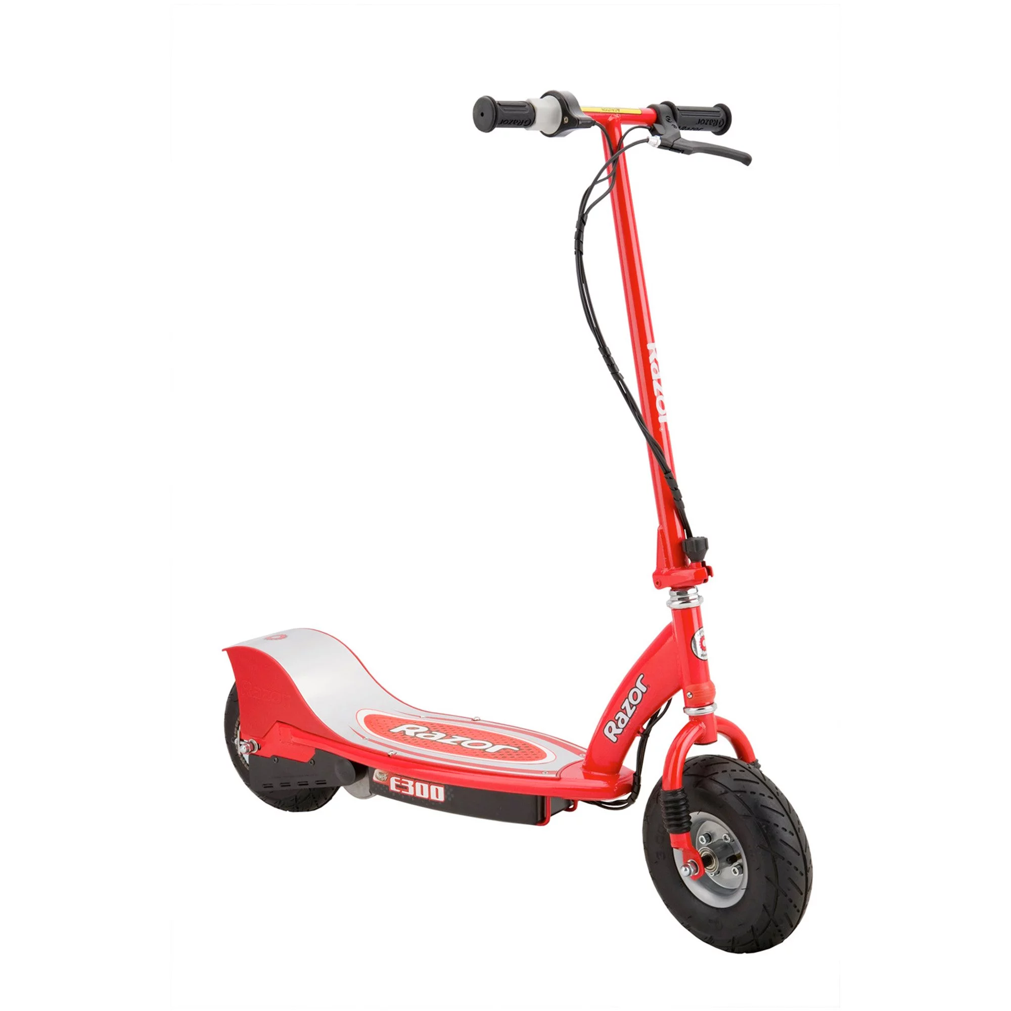 Razor E300 Rechargeable Electric 24 Volt Motorized Ride On Kids Scooter, Red