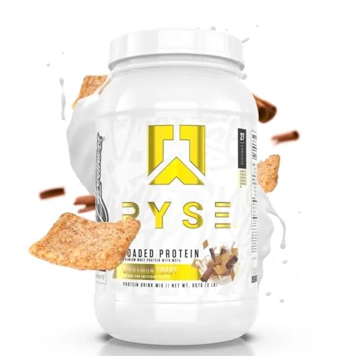 RYSE Up Supplements Loaded Protein Powder | 25g Whey Protein Isolate & Concentrate | with Prebiotic Fiber & MCTs | Low Carbs & Low Sugar | 54 Servings (Chocolate Cookie Blast)