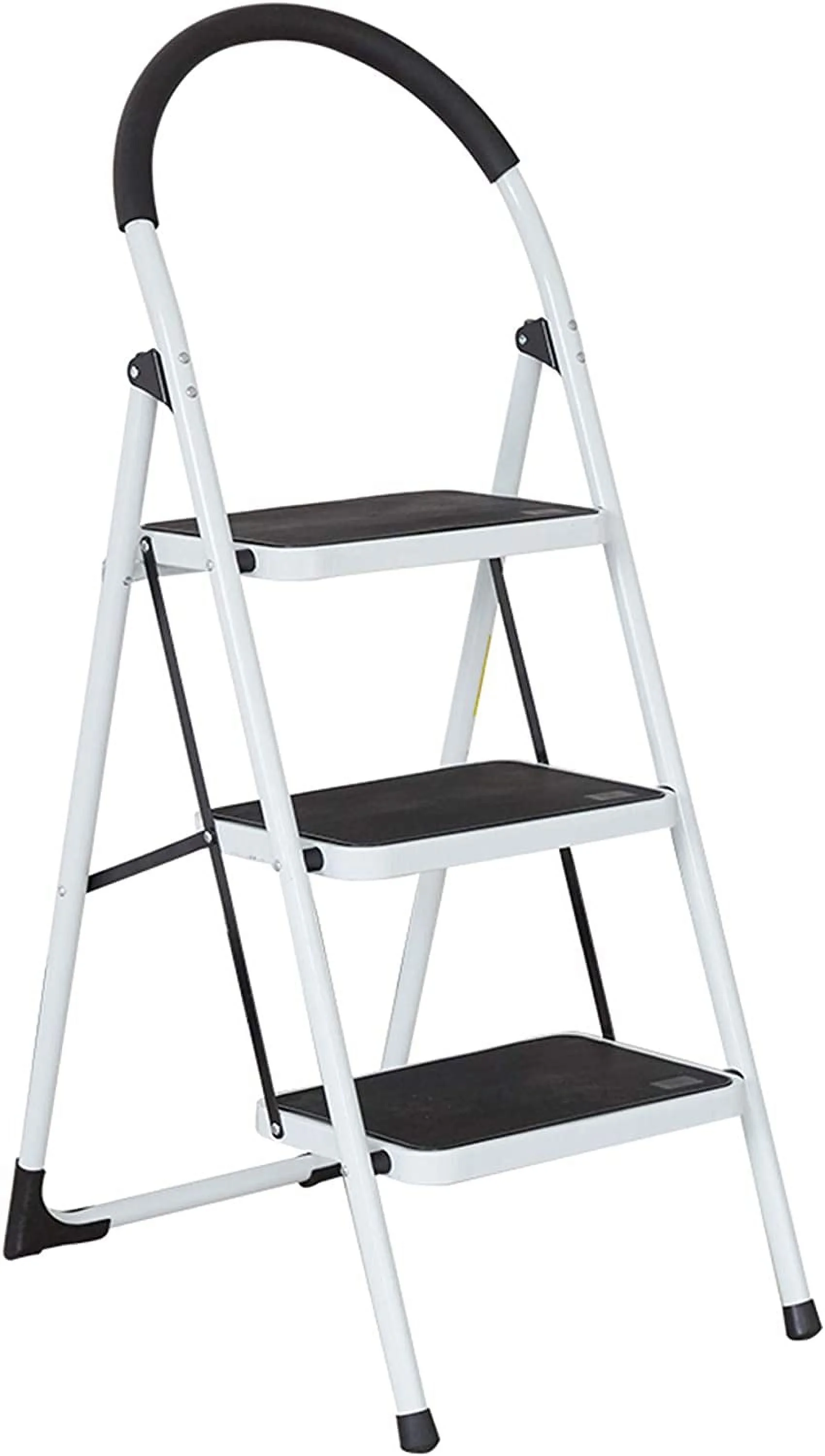 3 Step Ladder Folding Lightweight Steel Step Stool Platform 330 LBS Capacity