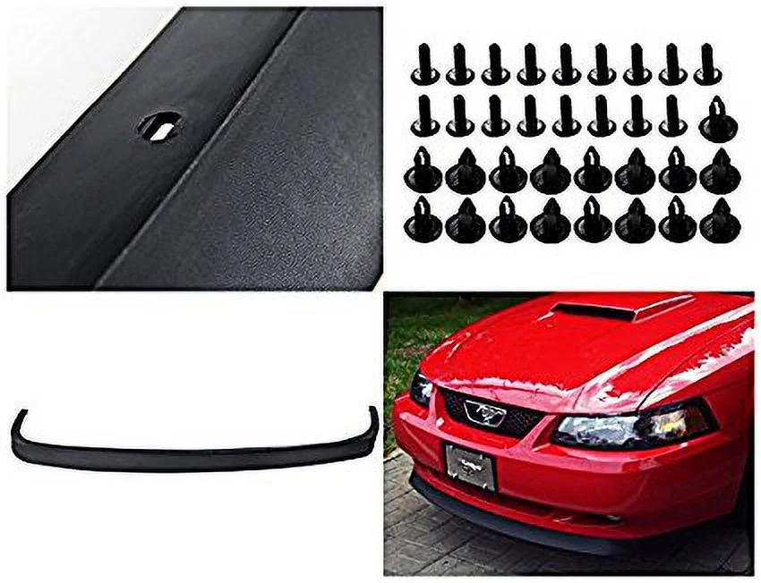 Spec-D Tuning LPF-MST99-ABS Ford Mustang Gt Svt Base V6 Sport Style Black Front Bumper Lip