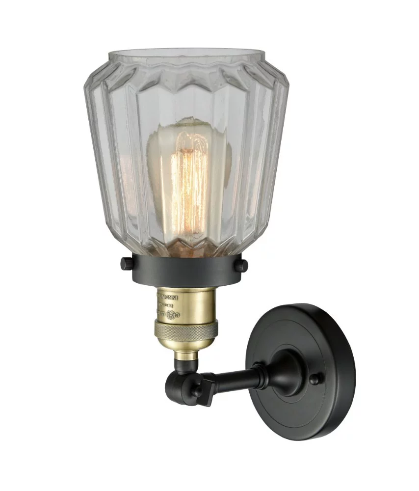 Innovations 203SW-SG-G146 Chatham 1 Light Sconce part of the Franklin Restoration Collection, Satin Gold
