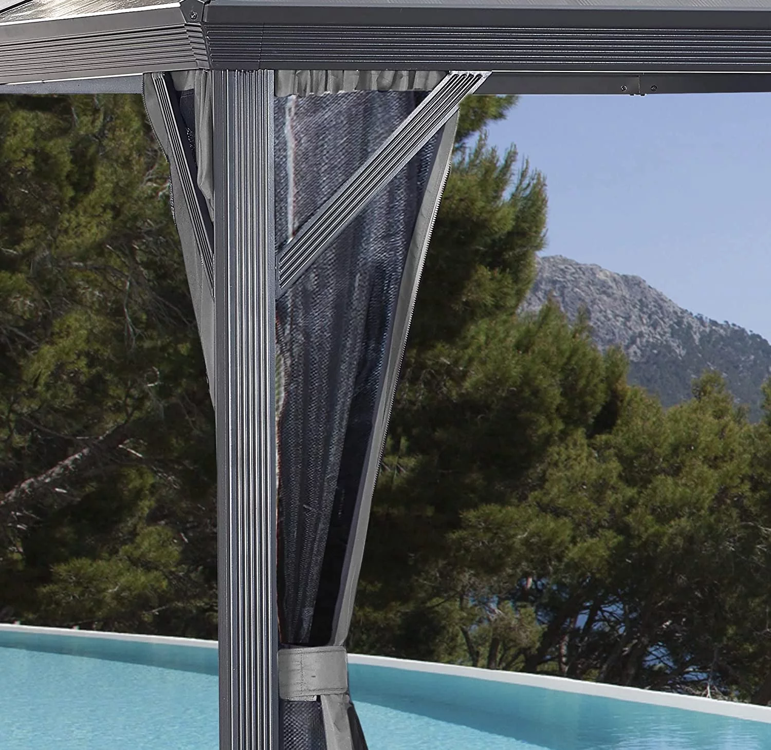 Sojag 310-9168464 10 x 10 ft. Verona Gazebo, Grey