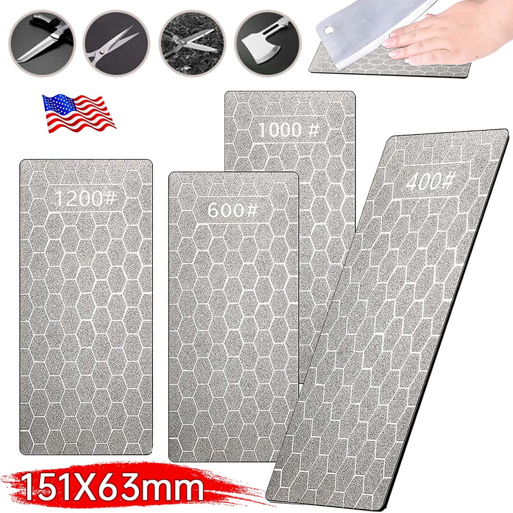 Double-Sided Diamond Sharpening Bench Stone, Grind Kitchen Knife Sharpener, Grit Sharpening Stone, Grit Knife and Tool Sharpener