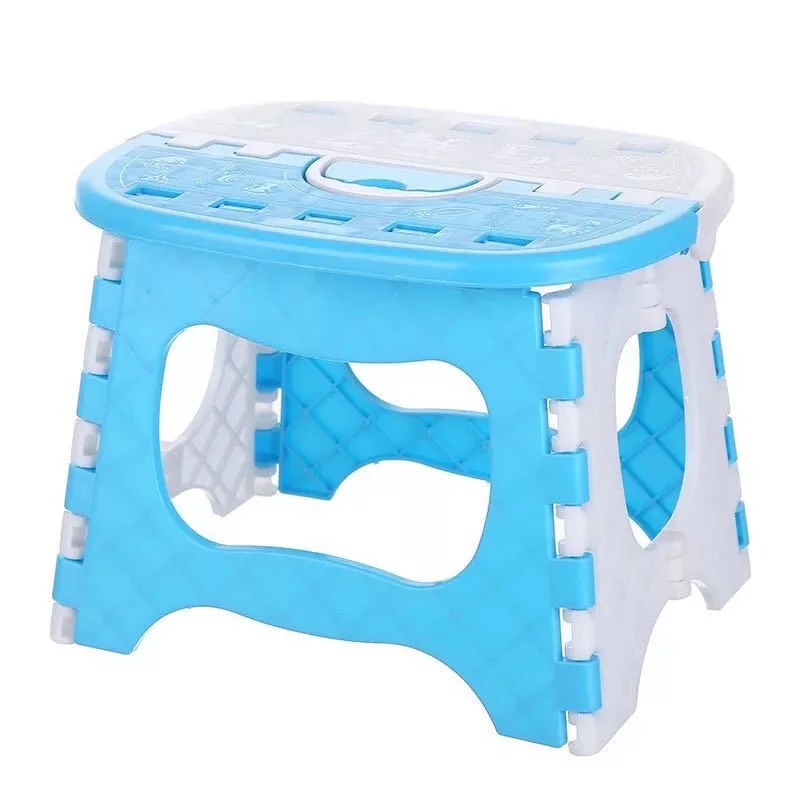 Binpure Home Kids Children Plastic Folding Step Stool Portable Folding Chair Small Bench Stool