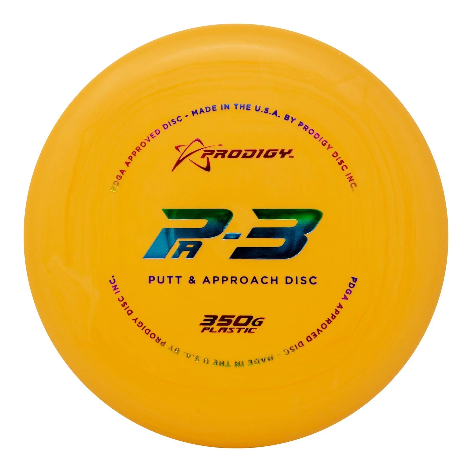 Prodigy Disc 350G PA-3 Putter | Stable Disc Golf Putter | Great Grip for All Conditions | Straight, Stable Flight Path | Colors May Vary (170-174g)
