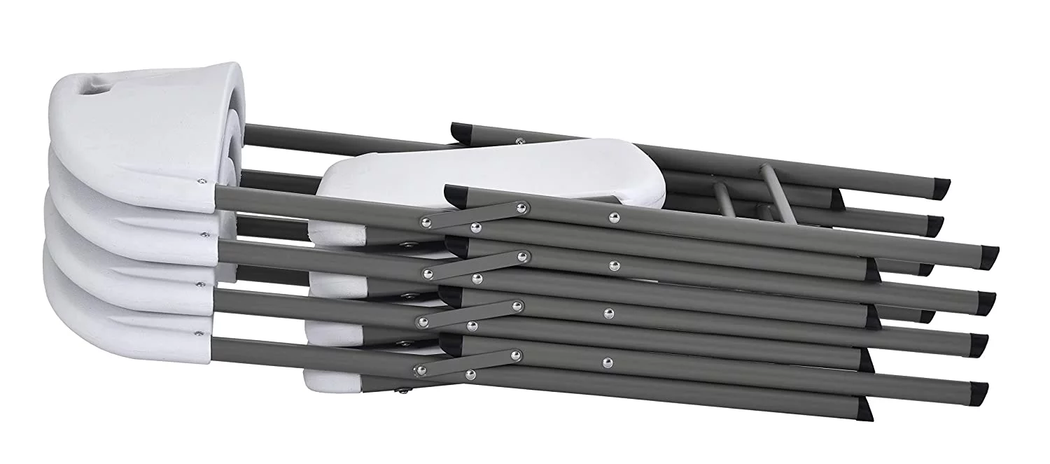 SUGIFT Set of 4 Resin Folding Chair White