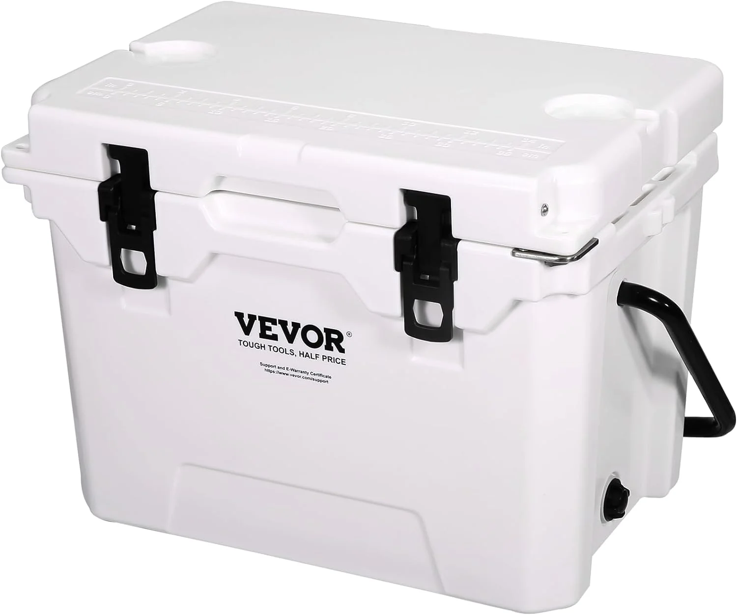 YANPO Insulated Portable Rotomolded Hard Cooler, 25/33/45/65 qt, Ice Retention Cooler with Heavy Duty Handle, Ice Chest Lunch Box for Camping, Travel, Outdoor, Keeps Ice for up to 6 Days