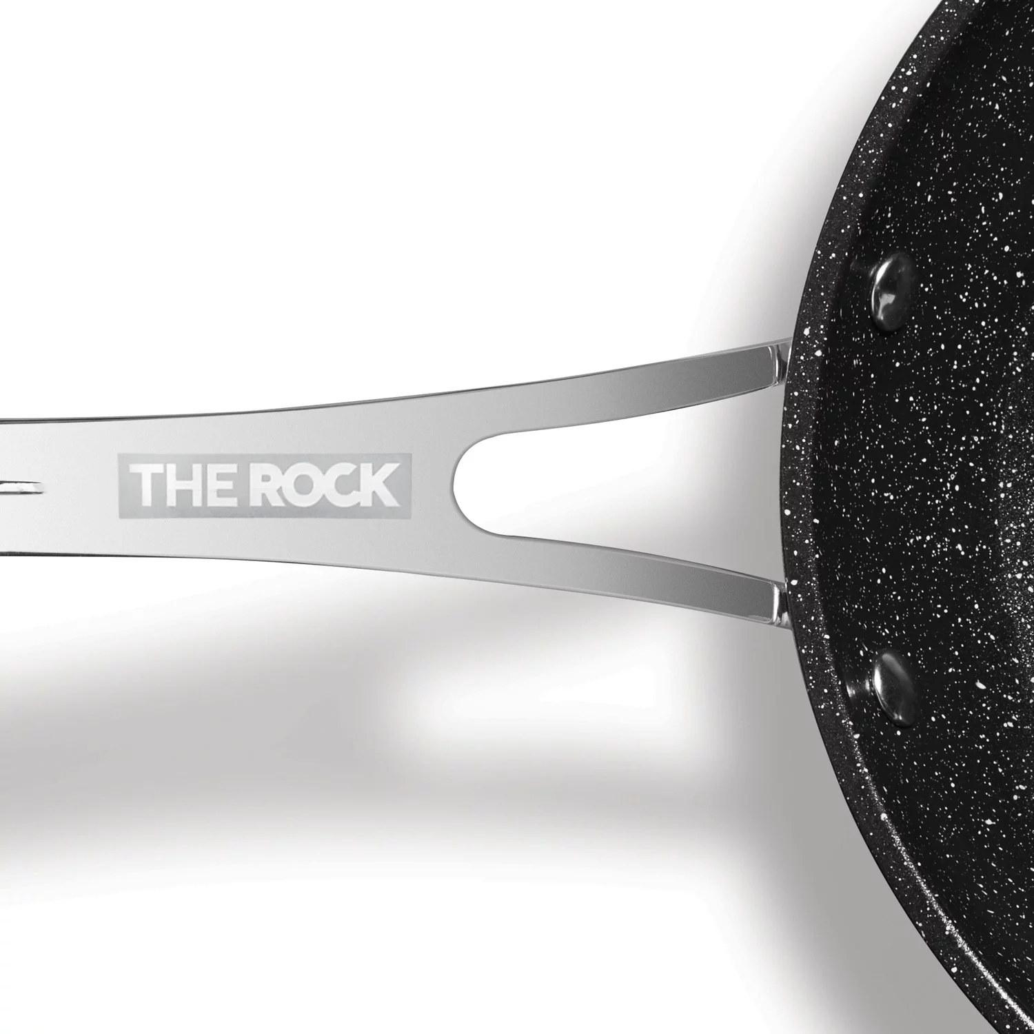 The Rock by Starfrit Stainless Steel Non-Stick Fry Pan with Stainless Steel Handle (12-Inch) & Stainless Steel Non-Stick Fry Pan with Stainless Steel Handle (10-Inch)