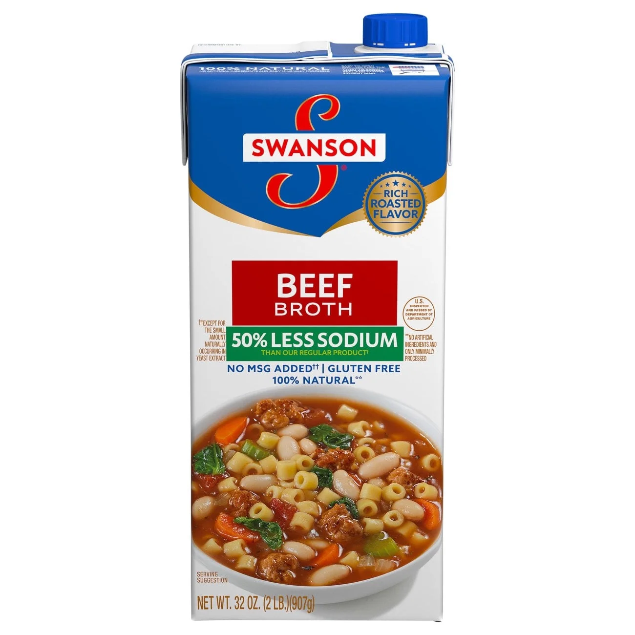 Swanson Reduced Sodium Beef Broth - 32 oz