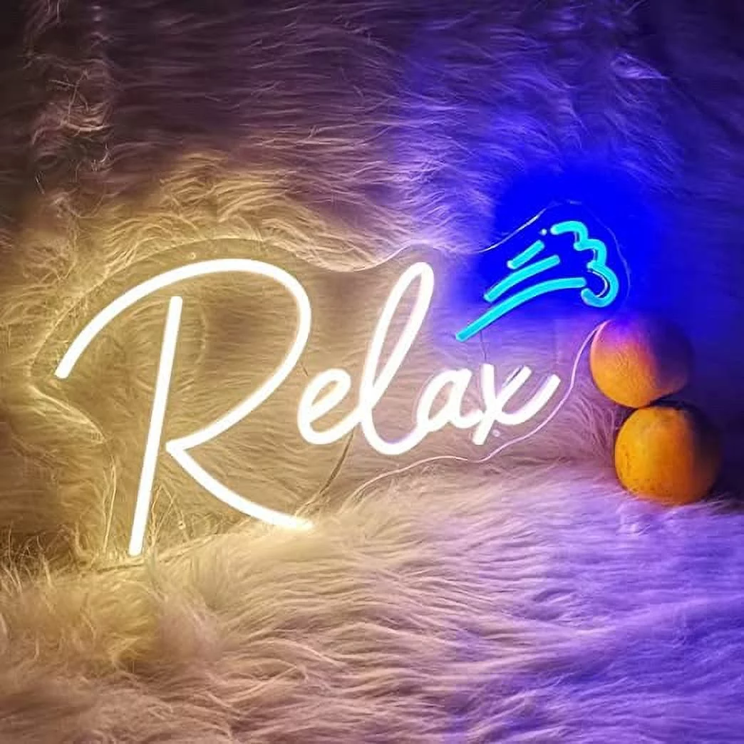 Hello Rosa Relax LED Neon Light Signs USB Power for Bedroom Home Men's Cave Bar Wedding Party Decoration