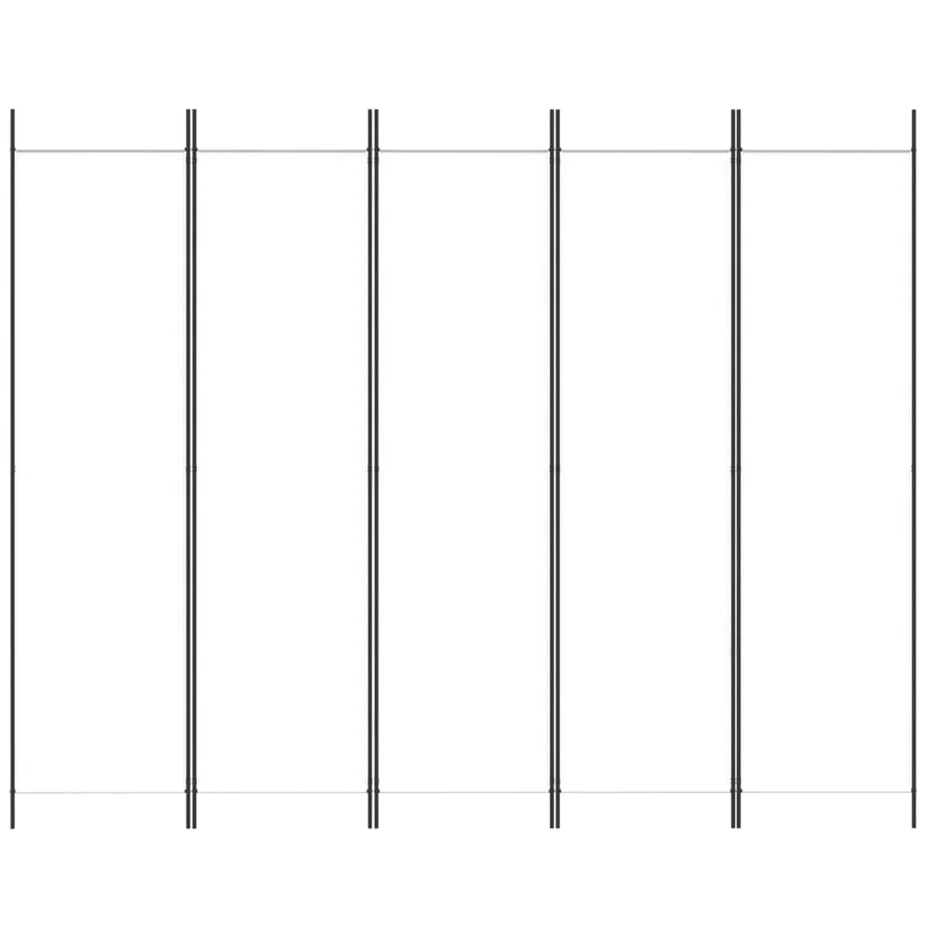 Anself 5-Panel Room Divider White 98.4