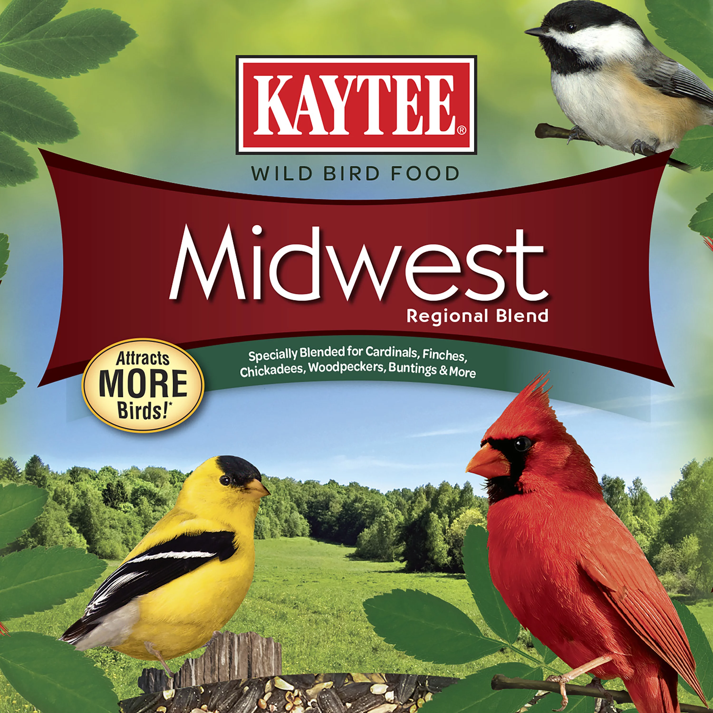 Kaytee Midwest Regional Blend, Dry Wild Bird Feed and Seed, 10 lbs.