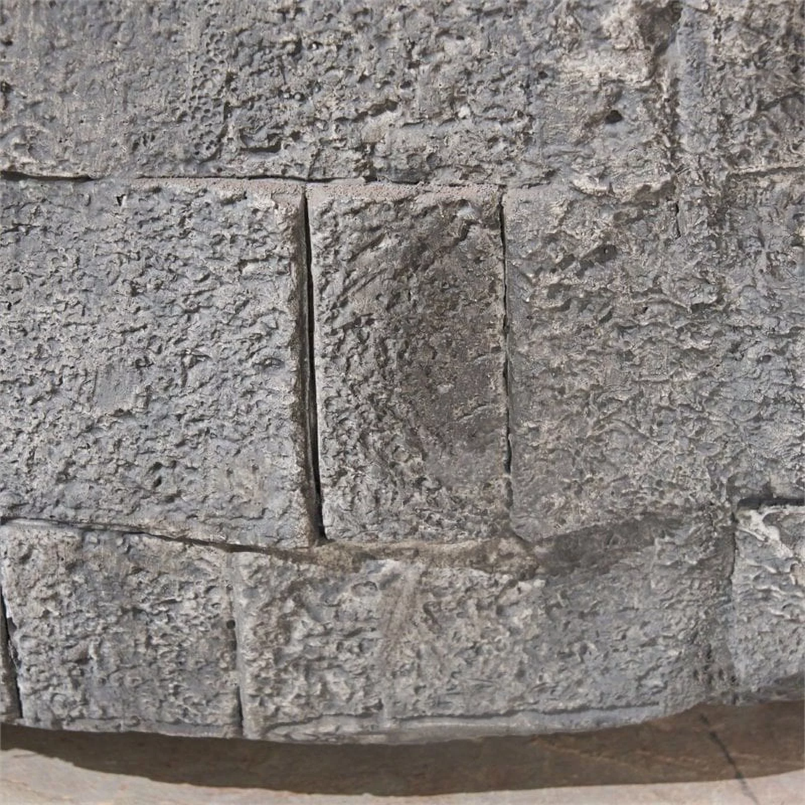 Noble House Dino Lightweight Concrete Circular Fire Pit in Gray