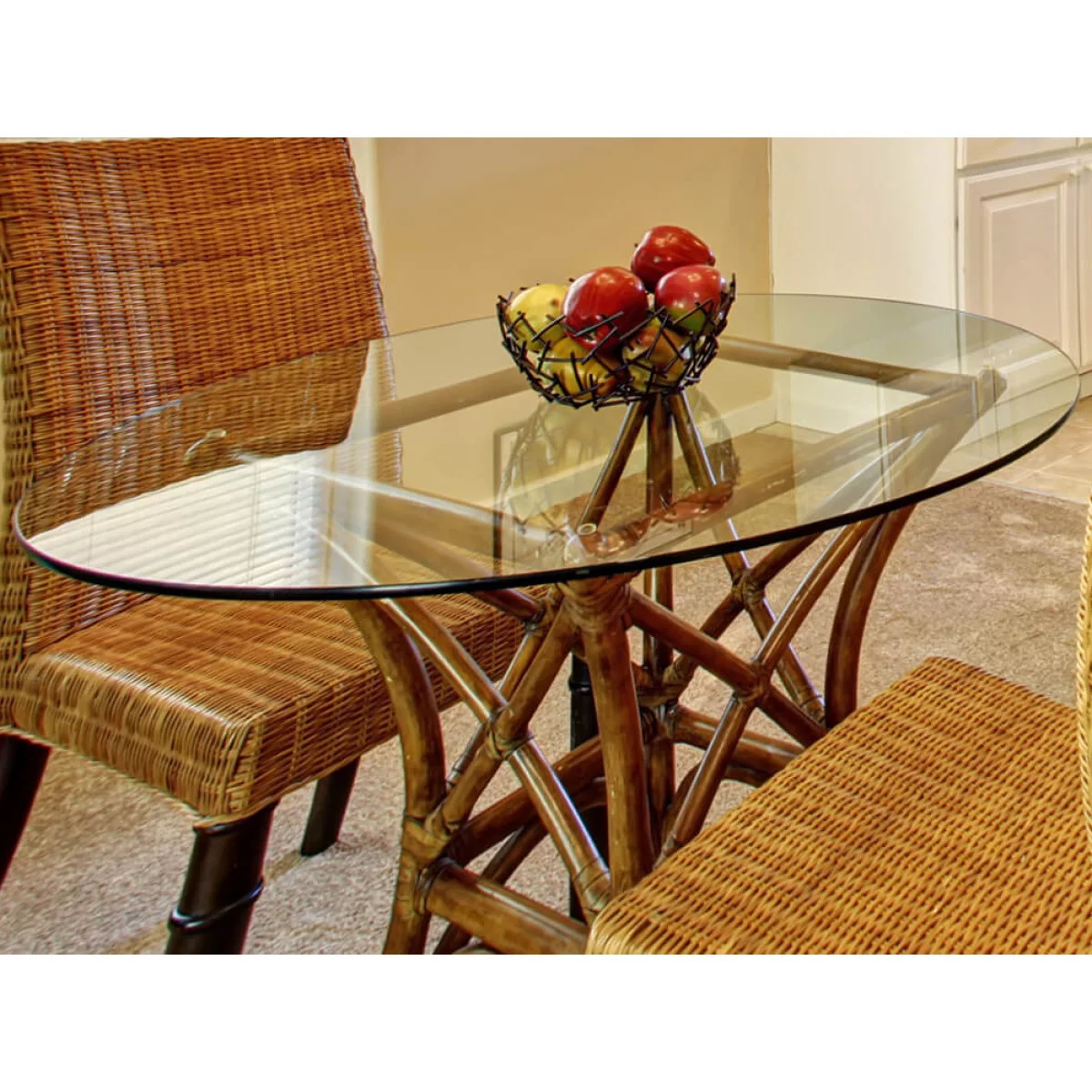 24 x 48 inch E-Oval Glass Table Top (Elliptical), 1/2 inch Thick Clear Tempered Glass with 1