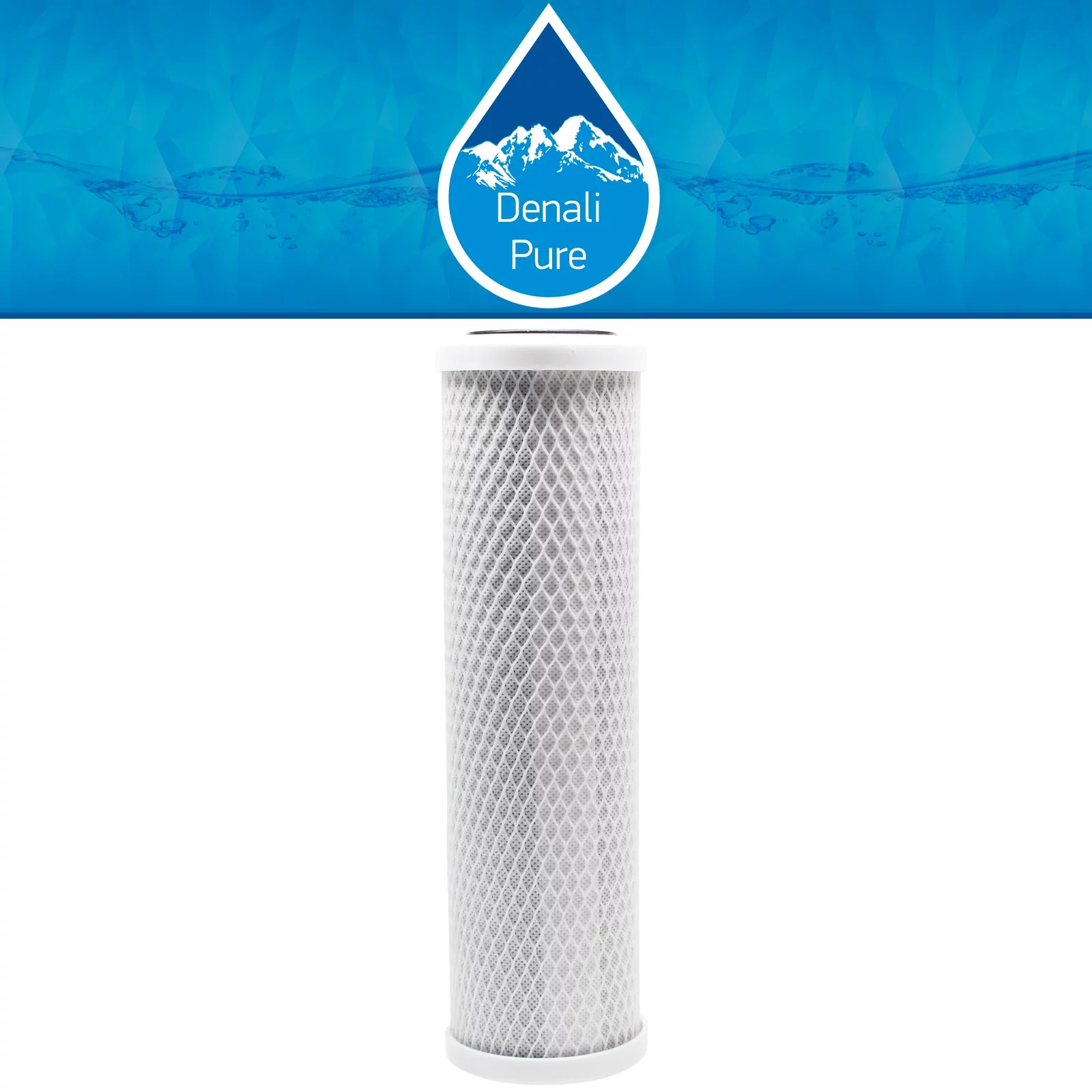 2-Pack Replacement for US Water Systems 200-APRO-5050 Activated Carbon Block Filter - Universal 10 inch Filter for US Water Aquapurion 5-Stage Reverse Osmosis System - Denali Pure Brand