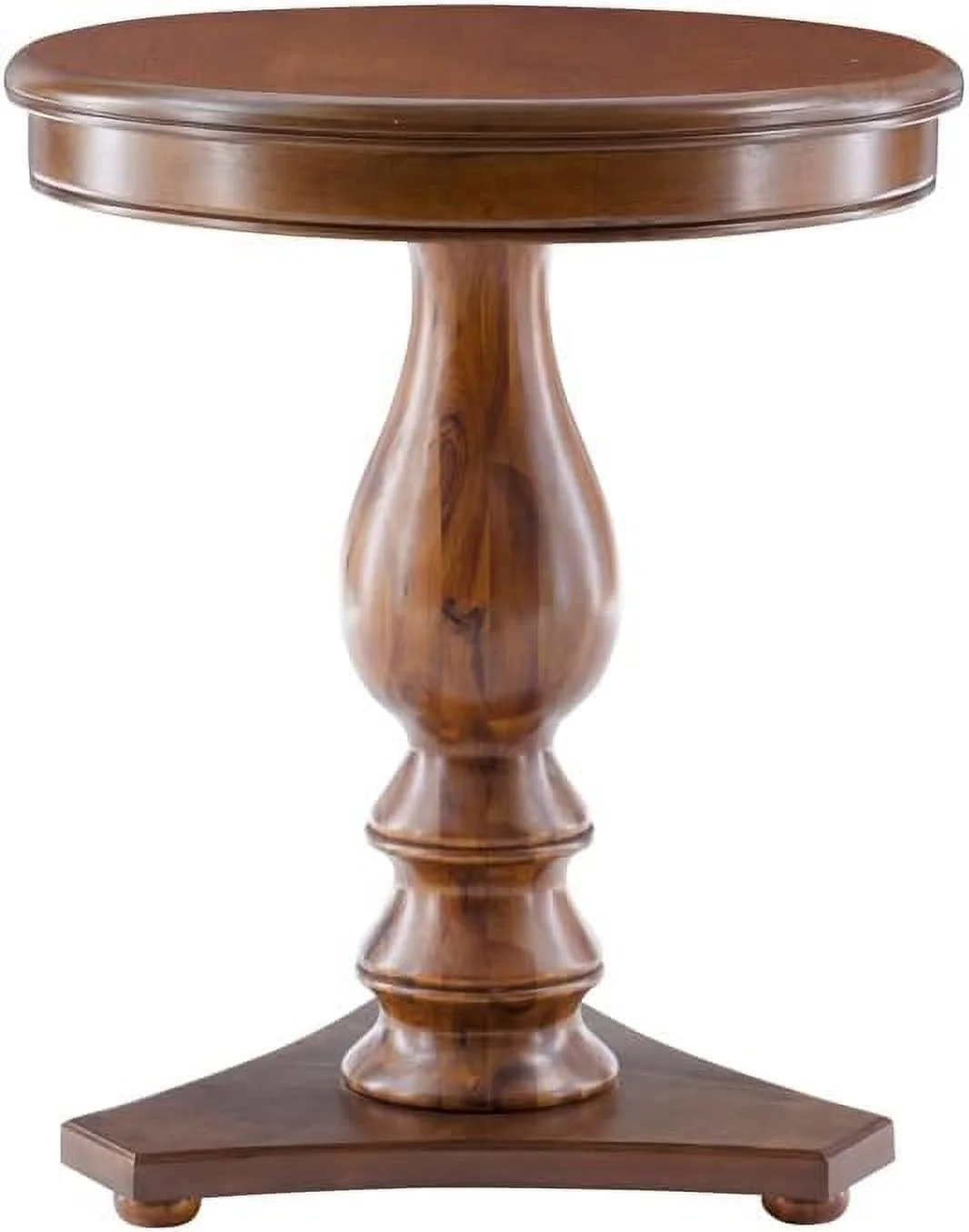 Linon Bree Wood Accent Side Table In Hazelnut Brown