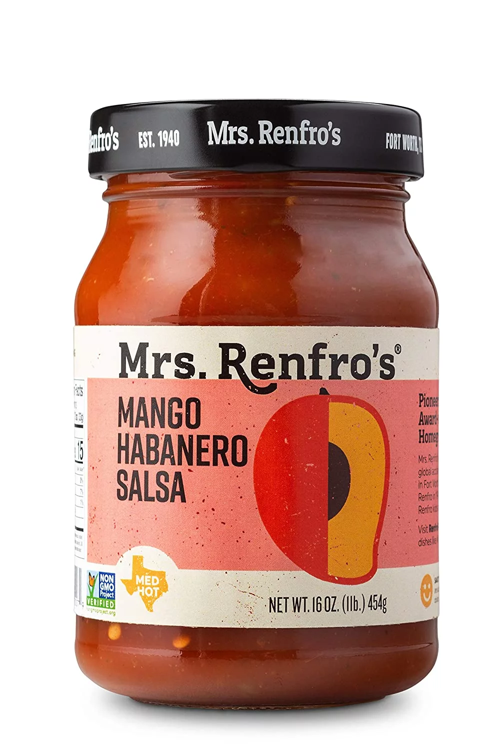 Mrs. Renfro's Habanero Salsa Medium Hot Mango 16 oz Pack of 3