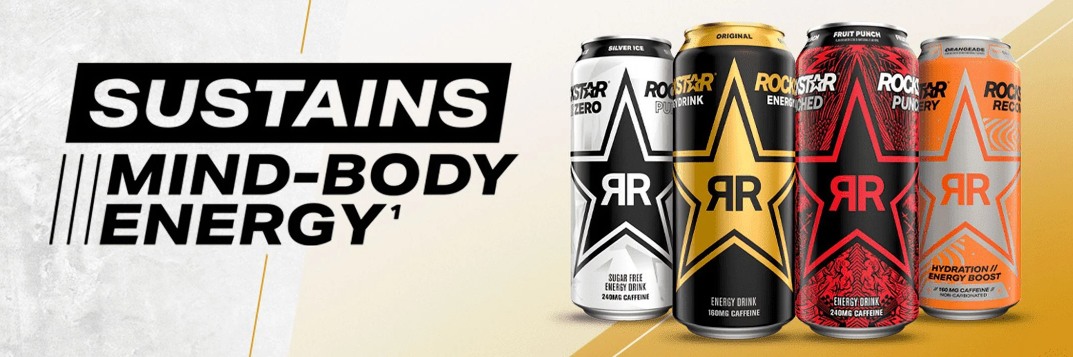 Rockstar Pure Zero Energy Drink, 3 Flavor Variety Pack, 16 fl oz Cans, 12 Pack