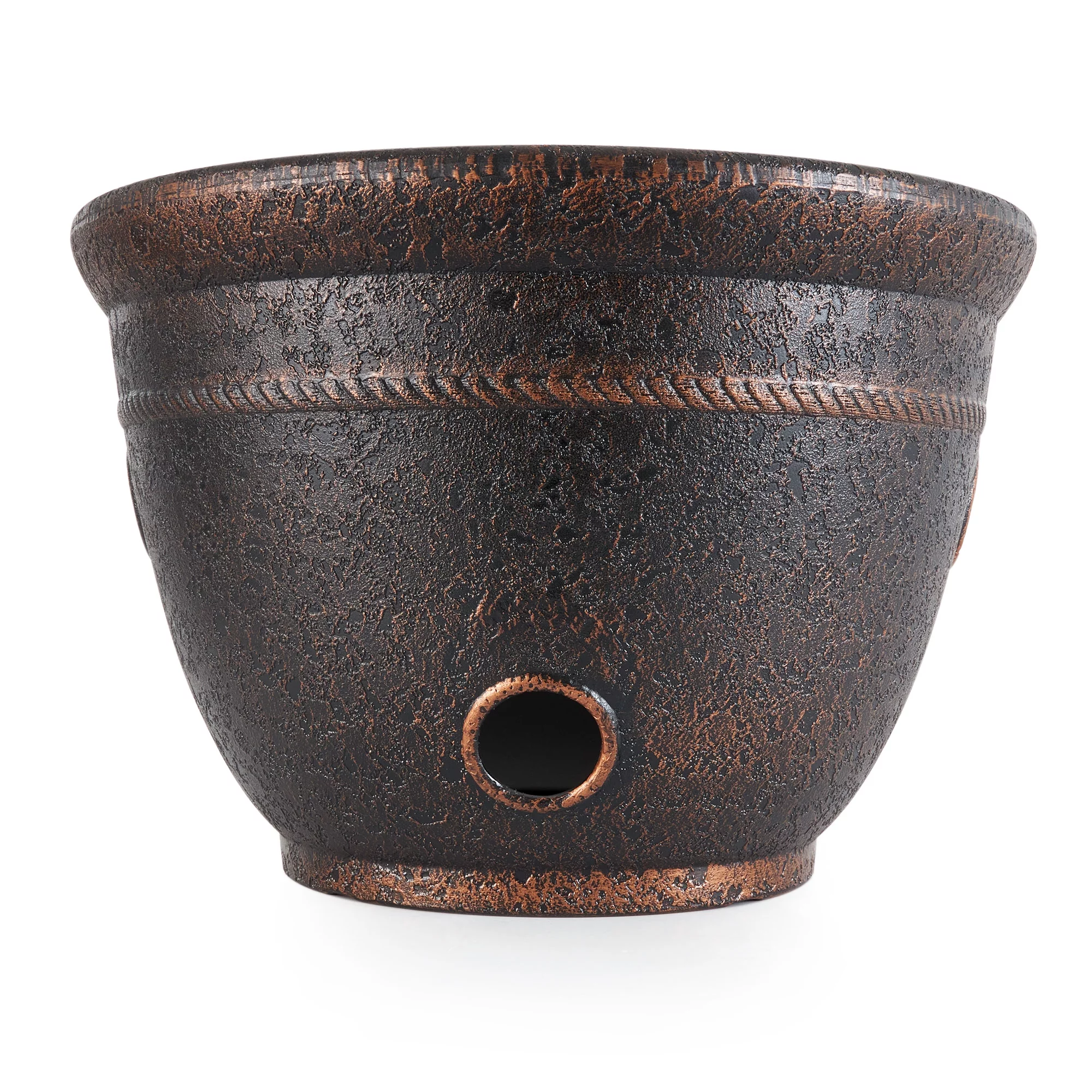 Liberty Garden Banded Rope 100' Hose Pot