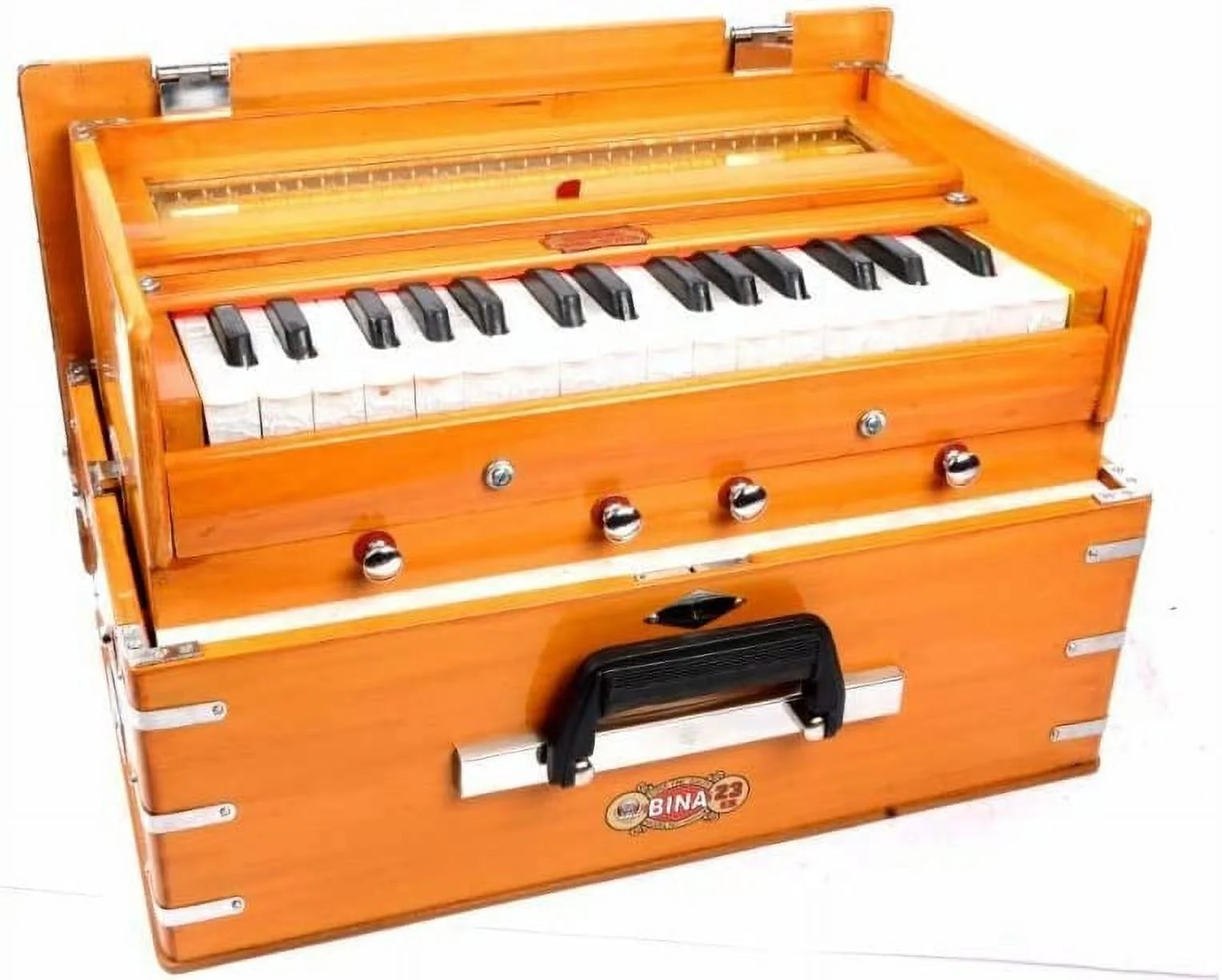 BINA 2 Octaves Double Reeds 4 Stopper double Bellow 32 Keys Harmonium