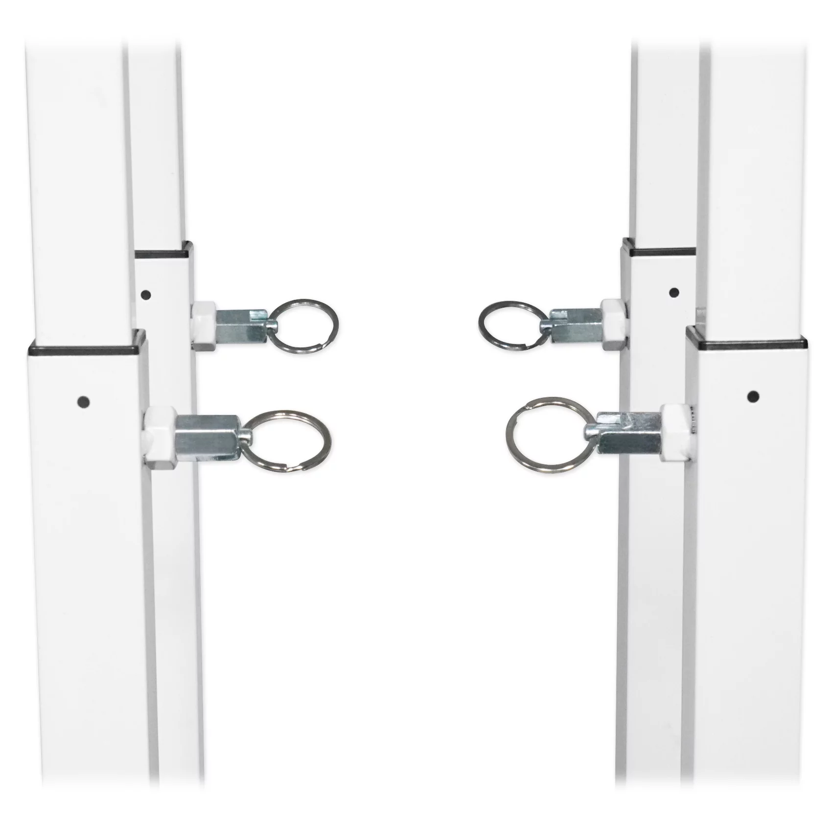 2) Rockville Totem Moving Head Light Stands+Black+White Scrims+Facade+Lights