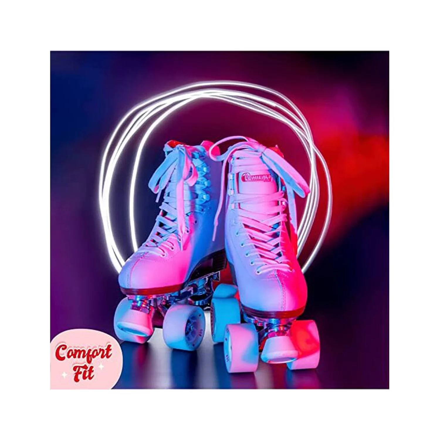 Chiacago Skate CRS800-11 Ladies Leather Rink Skates 2011, White