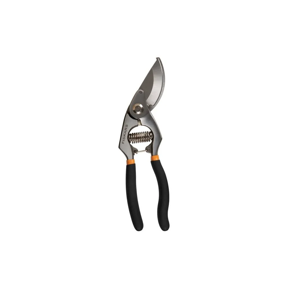 Fiskars Pruner 0.75In Cut Forged Steel Non Slip Grip Bypass