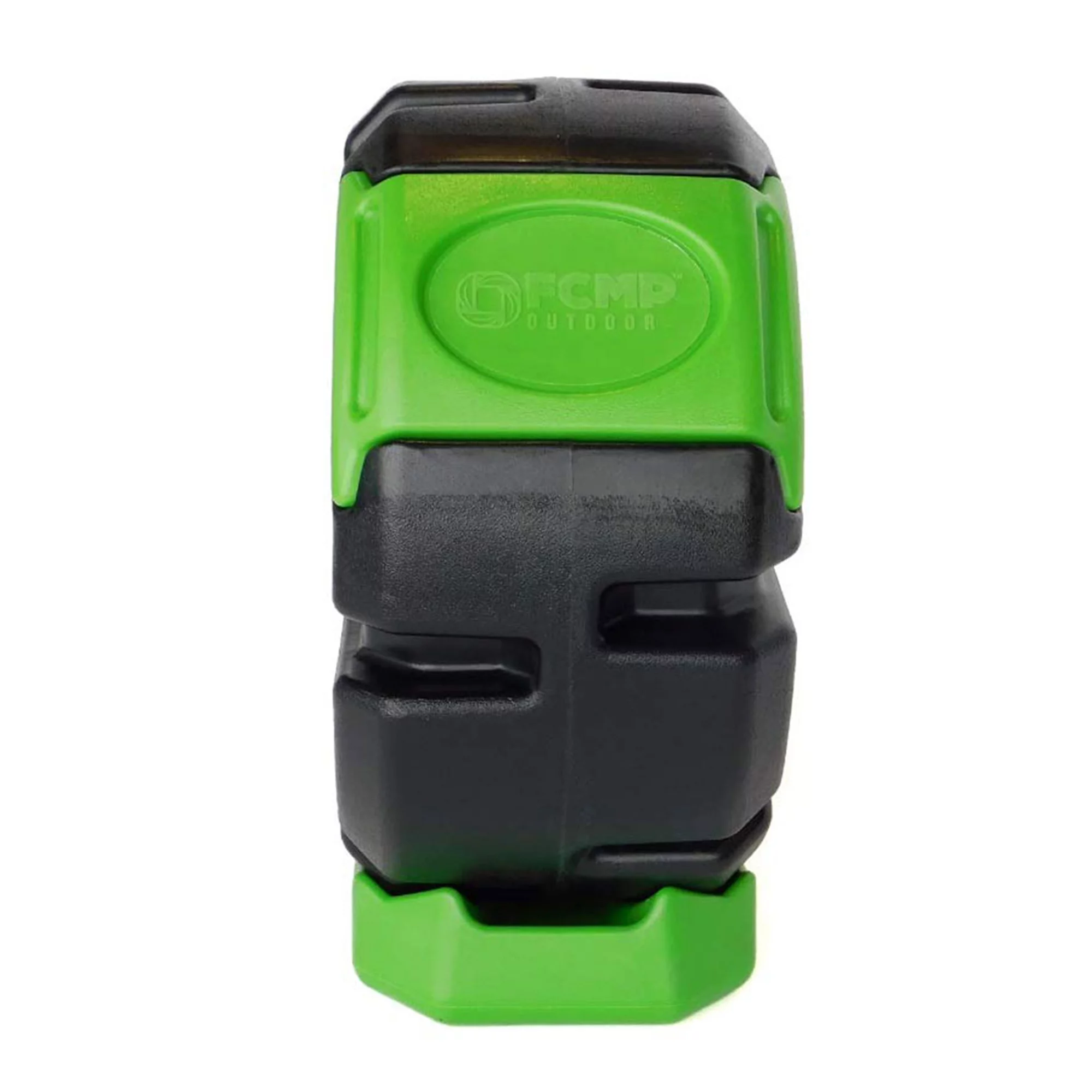 FCMP Outdoor Half Size 19 Gallon Plastic Rolling Compost Tumbler Bin, Green