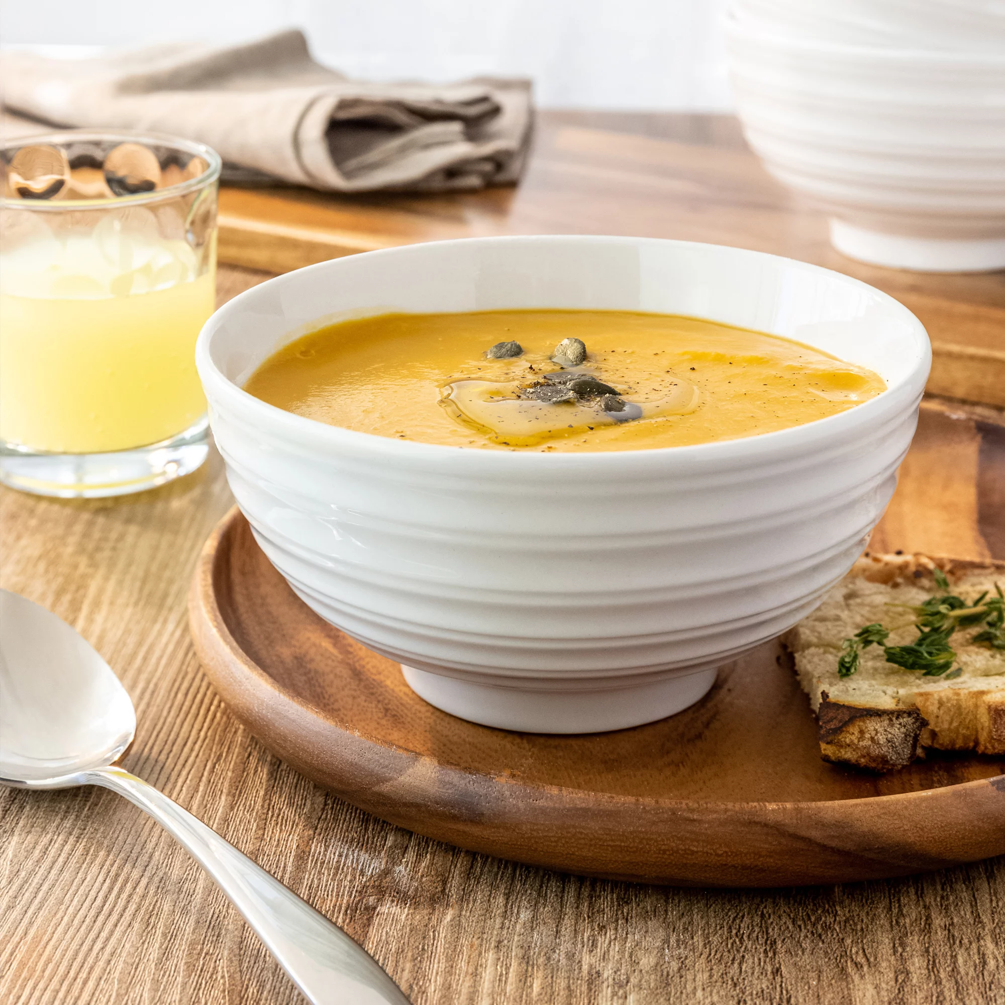 Better Homes & Gardens 16 Piece Anniston Dinnerware Set, White