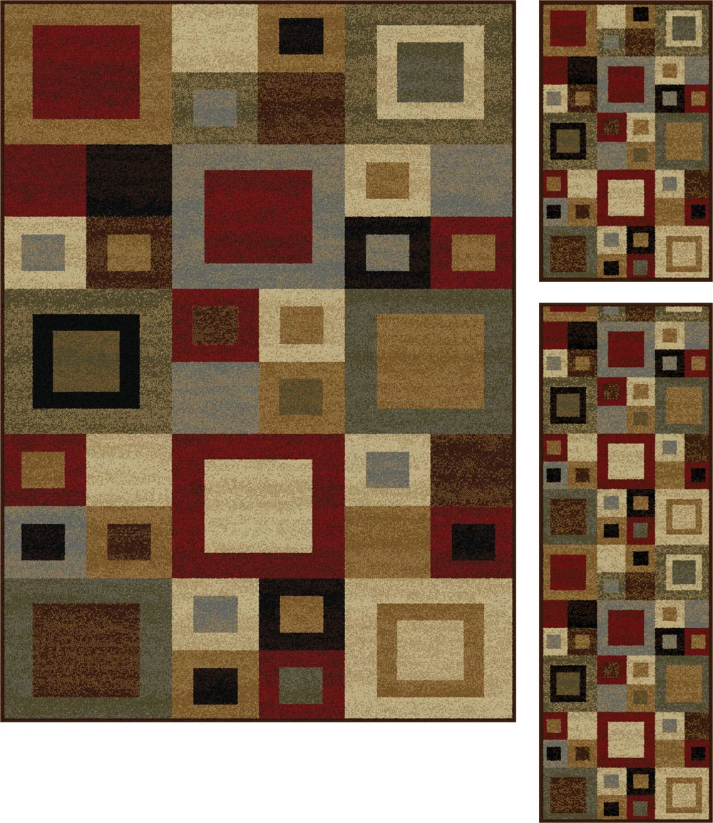 Tayse Elegance Area Rug 5410 MULTI Contemporary Multi 5' x 7' , 1' 8
