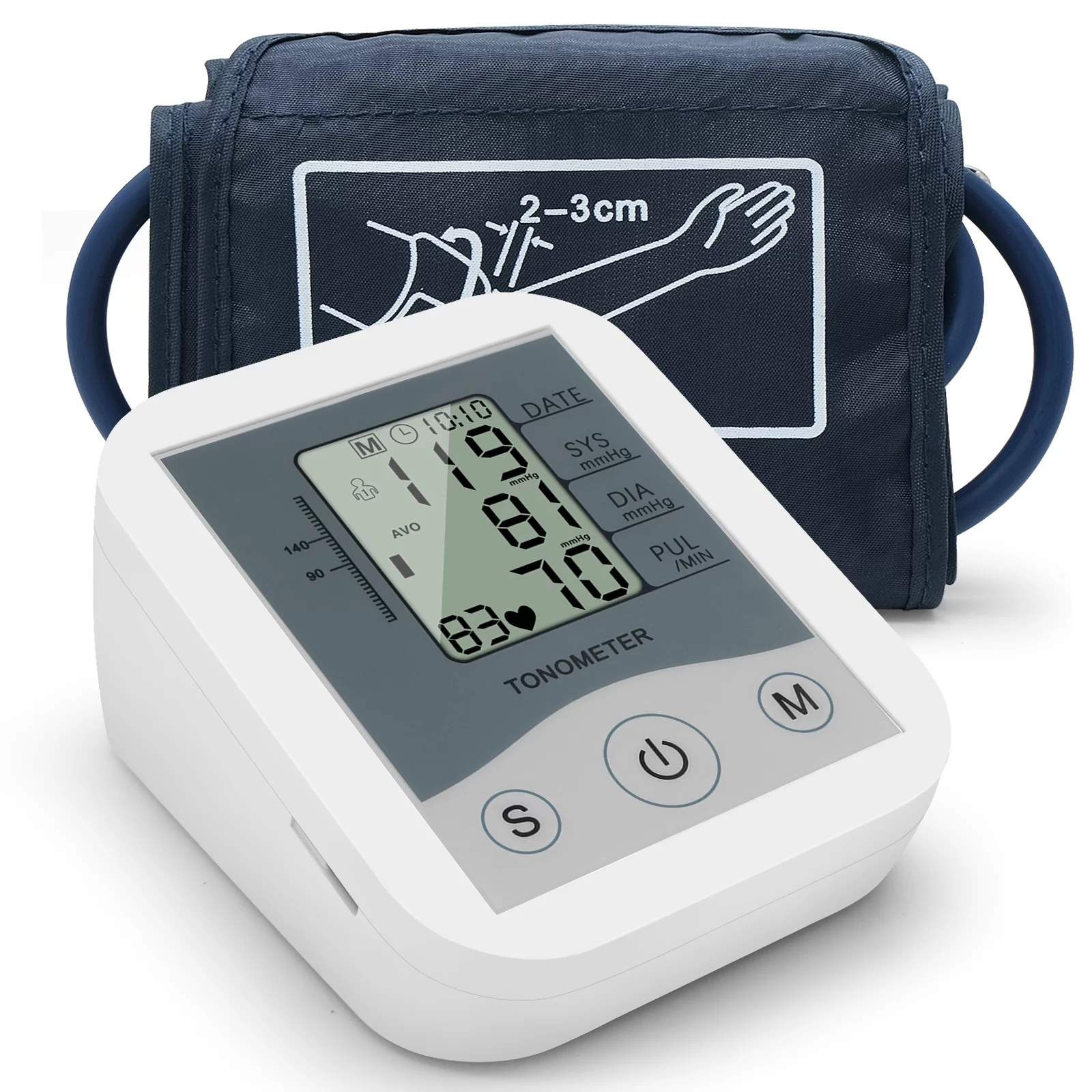Pinnaco Portable Arm Band Sphygmomanometer, Accurate Blood Pressure for Household Use