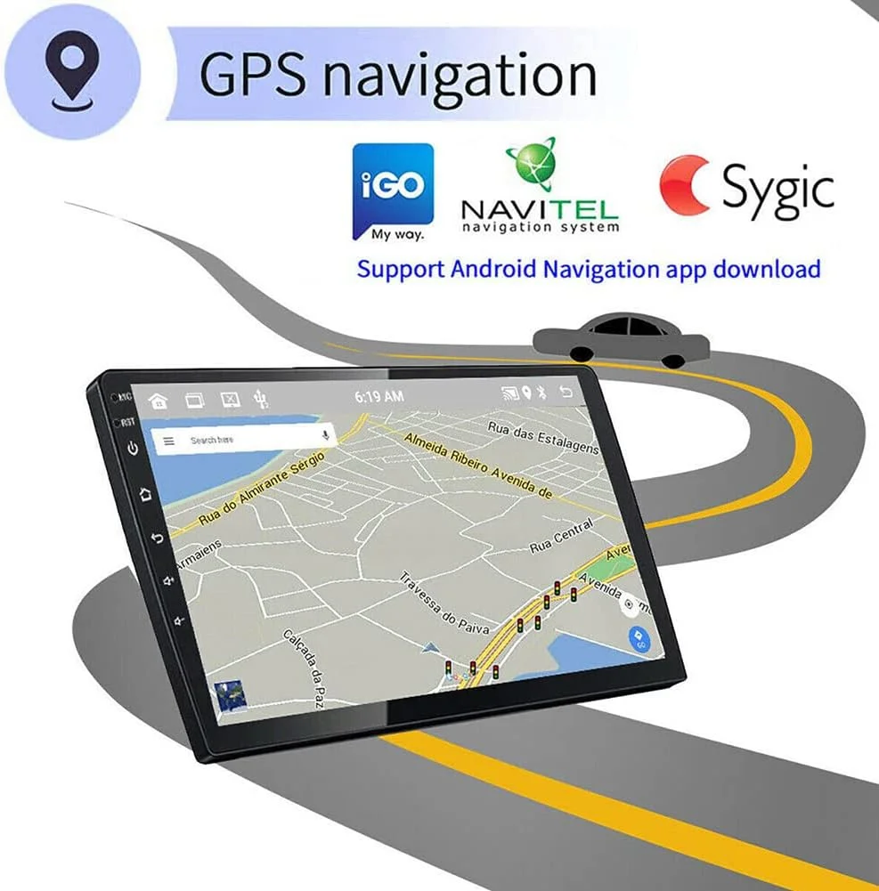 THONZER Android 11.0 Double Din Car Stereo for Toyot-a Camry 2000-2006 9 Inch HD Touchscreen in-Dash GPS Navigation with CarPlay Android Auto Bluetooth/FM Radio/RDS/WiFi/Mirror-Link(2G+32G)