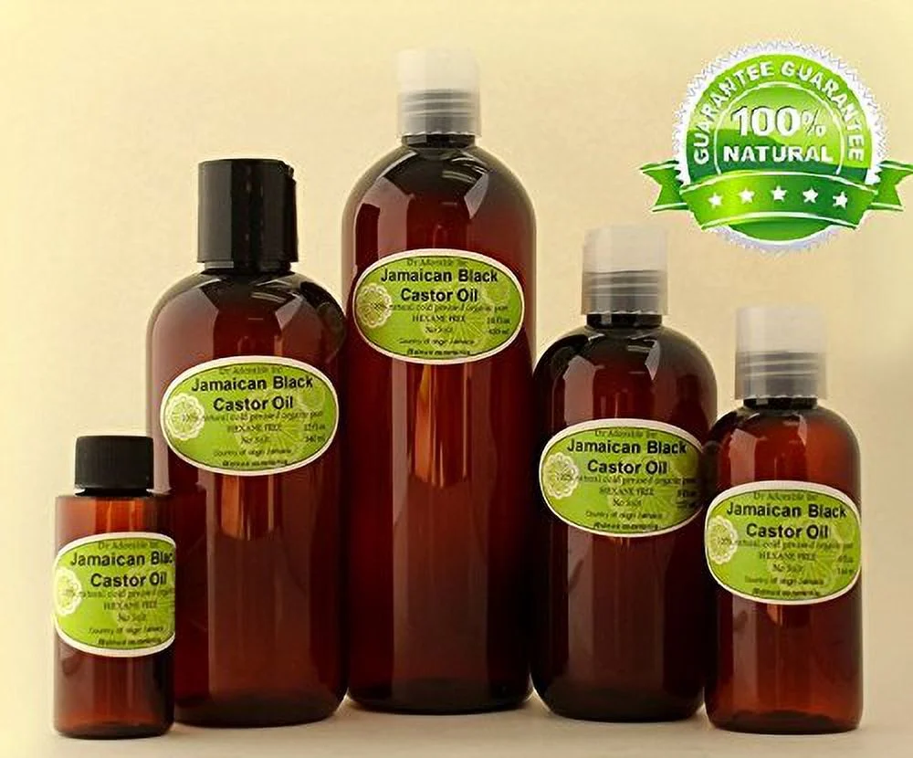 Dr.Adorable - Coconut Jamaican Black Castor Oil 100% Pure Organic Cold Pressed Natural 8 oz