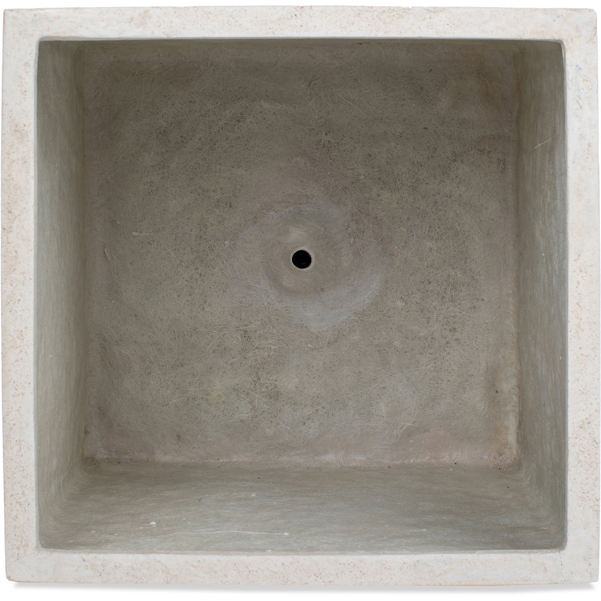 Signature Home Collection Volcanic Stone Cube Standing Planter - 18