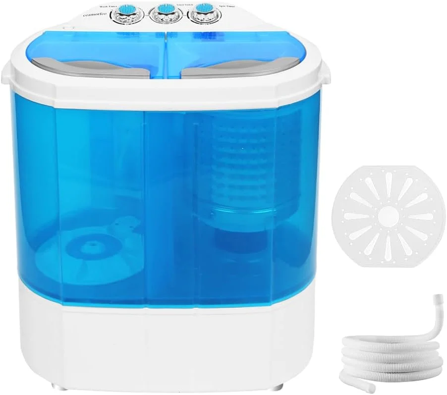 Portable Washer Mini Washing Machine 13lbs Twin Tub Portable Clothes Washing Machines for Laundry, Dorms, College, RV, Camping
