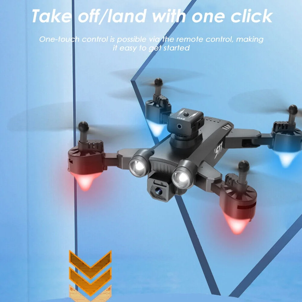 JahyShow 2023 New RC Drone w/8K HD Dual Camera WiFi FPV Foldable Quadcopter +3 Battery