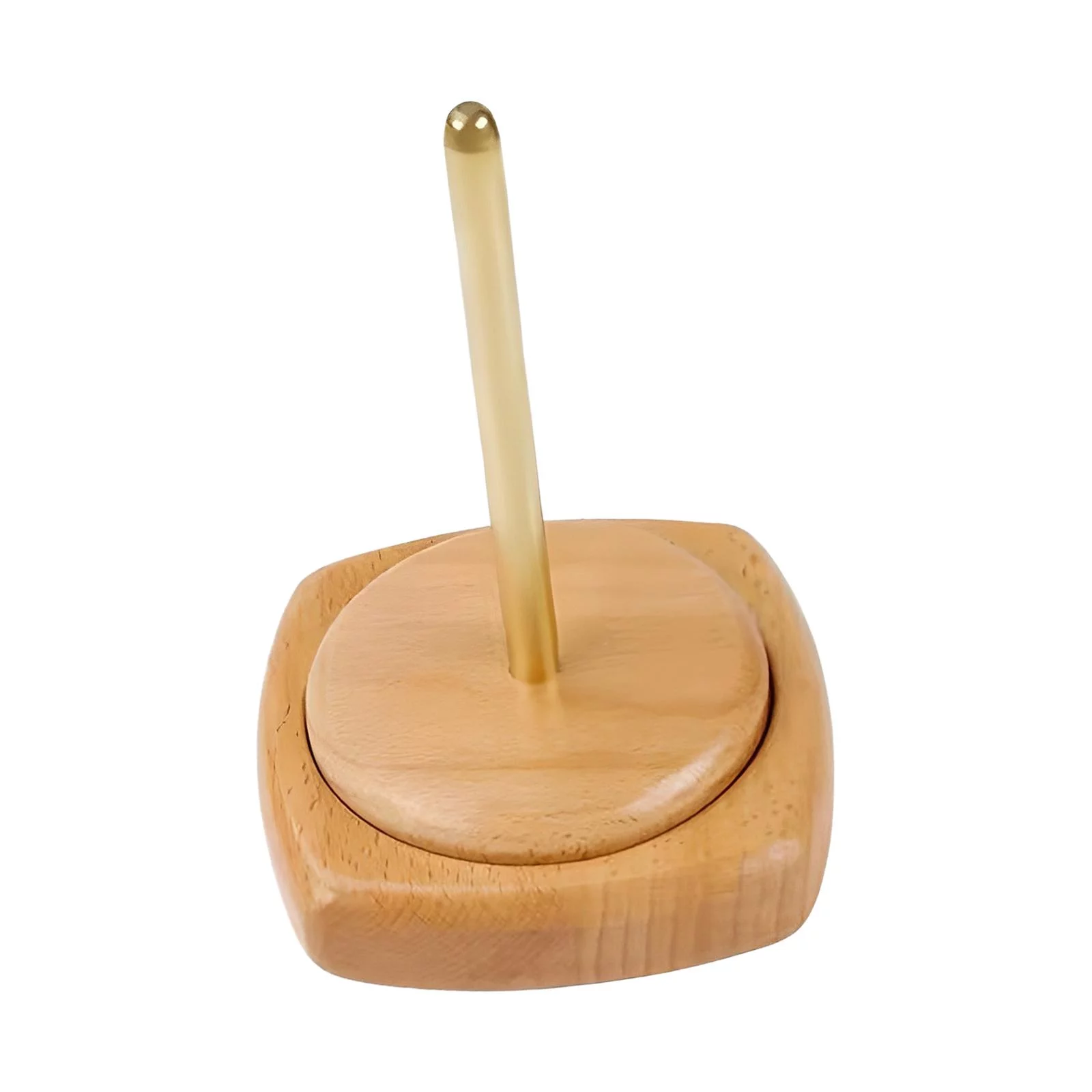 Yarn Ball Holder for Crocheting Handcrafted Wooden Frame Revolving Yarn Rack