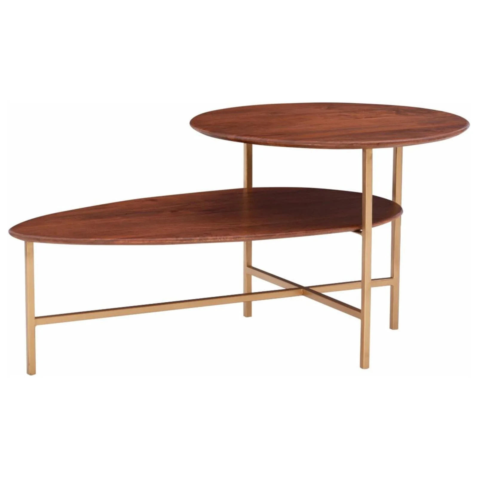 Powell Tavin Coffee Table - Black Base with Natural Top