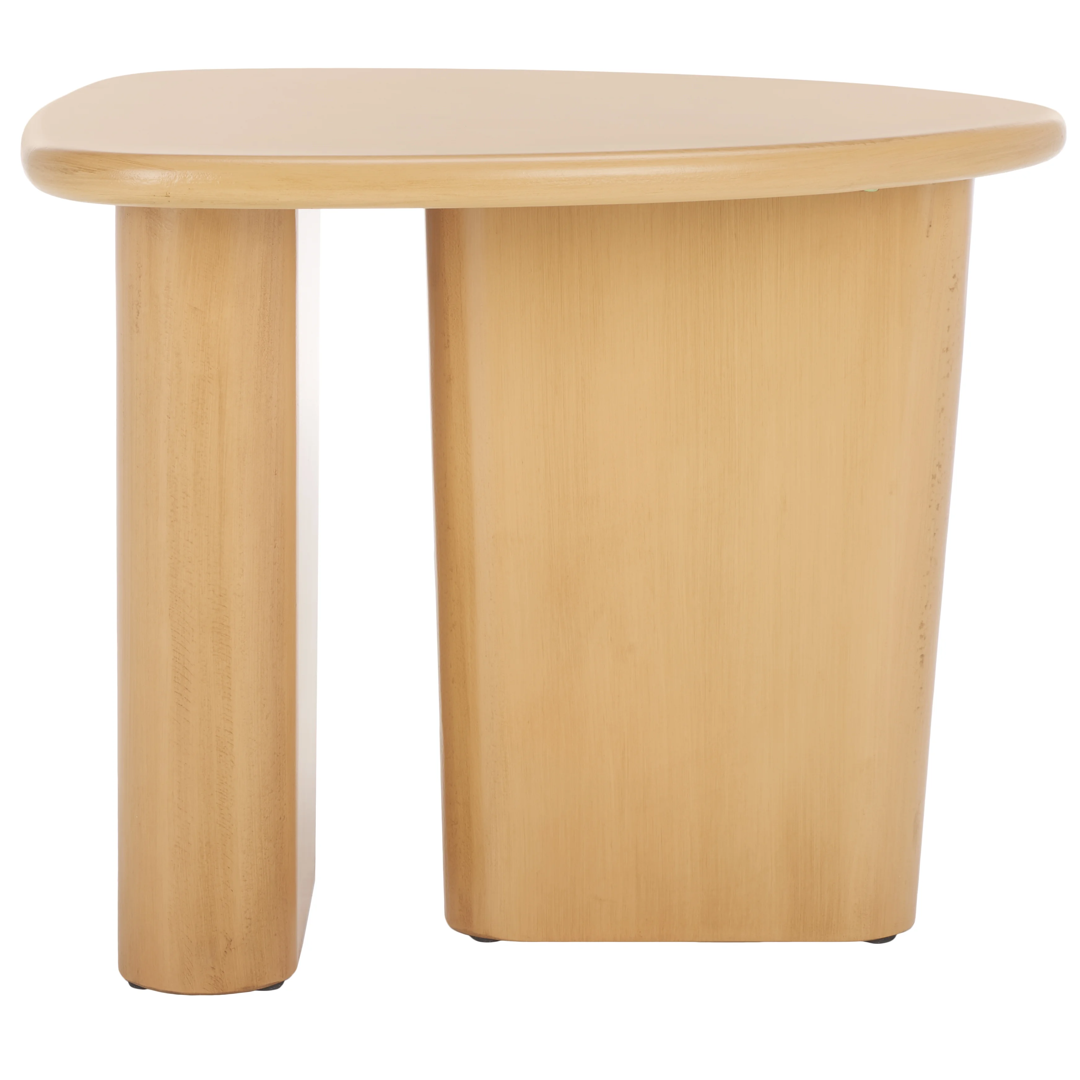 SAFAVIEH Alala Modern Style Natural Wood End Table (25.6 in. W x 20.8 in. D x 20.8 in. H)