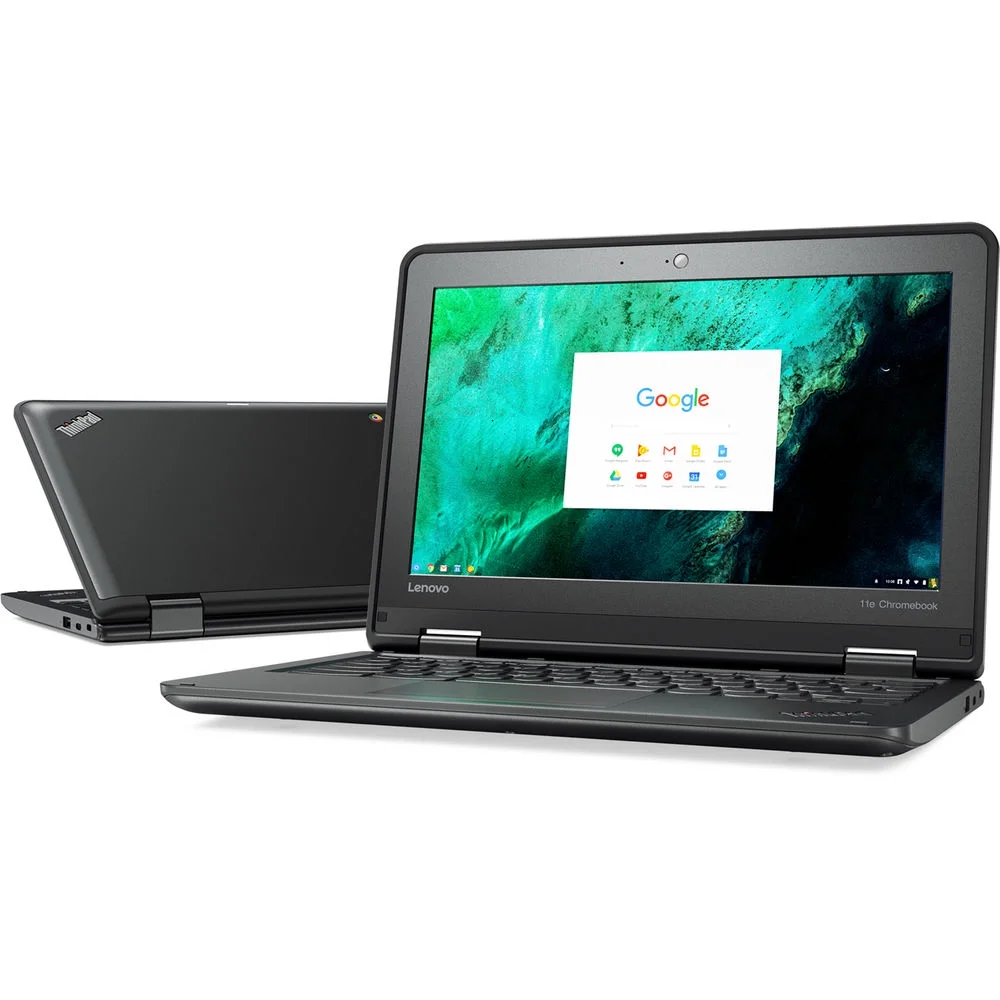 Lenovo Thinkpad 11E Chromebook 20GF0003US Celeron N3160 / 1.6 Ghz / 4GB RAM / 16 GB EMMC 11.6 Inch 1366 X 768 - HD Graphics 400 Graphite Black