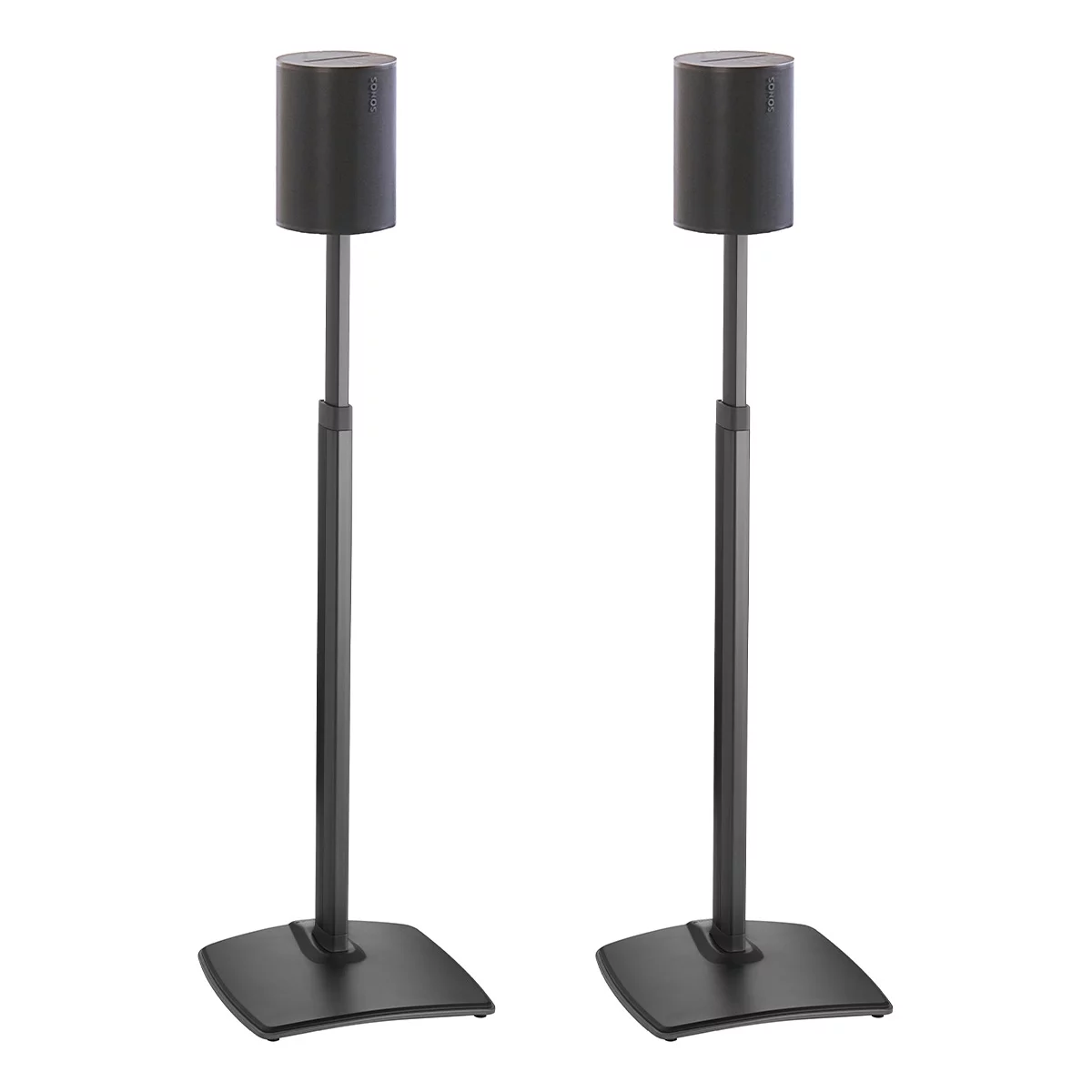 Sanus Height-Adjustable Speaker Stands for Sonos Era 100 - Pair (Black)