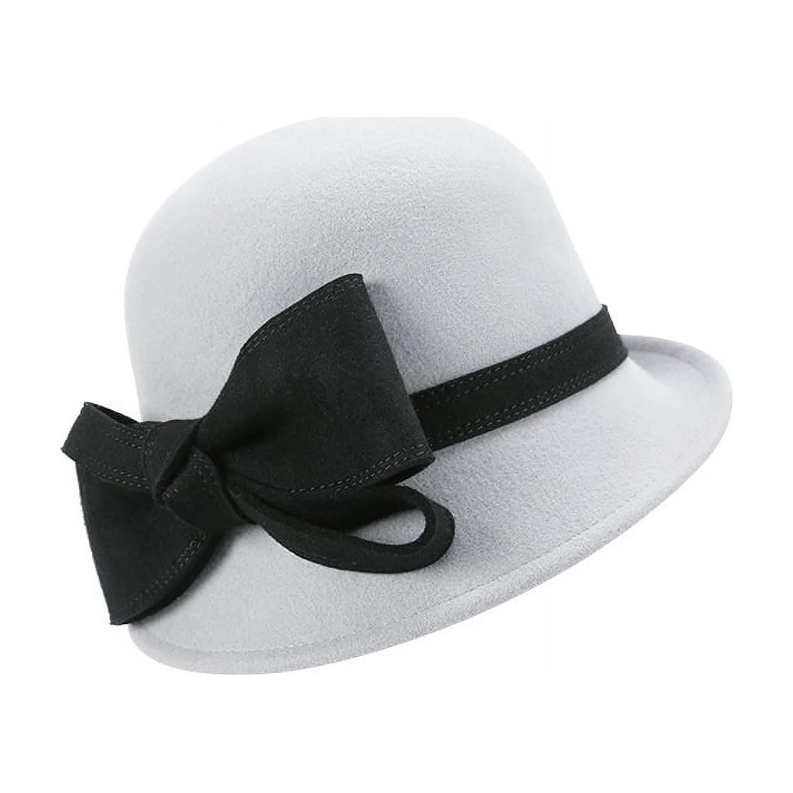 Woolen hat in solid color, elegant and elegant in British style, with a socialite temperament, and a Hepburn style felt hat