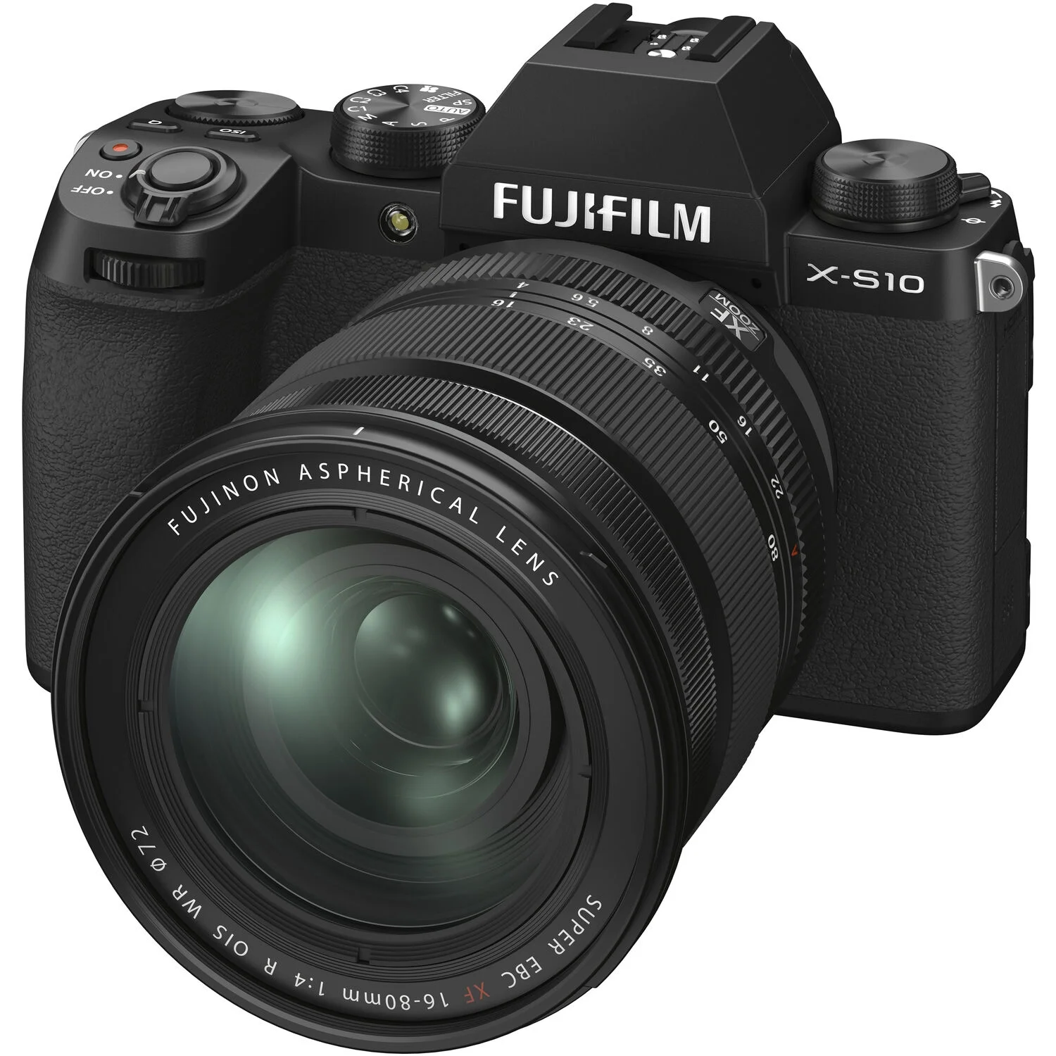 Fujifilm X-S10 Mirrorless Digital Camera XF16-80mm Lens Kit - Black