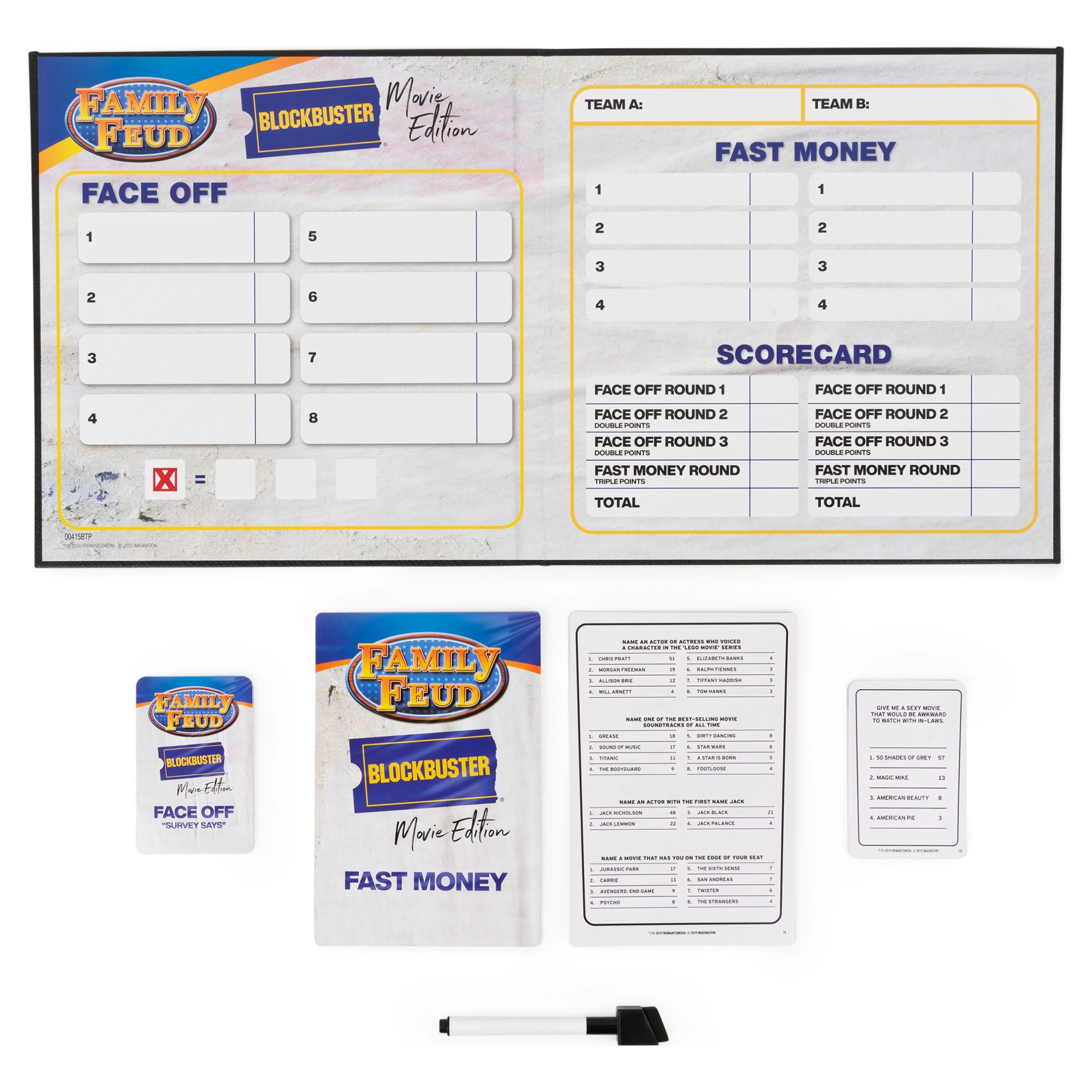Family Feud Blockbuster Edition, Movie Trivia Survey Showdown Board Game for Ages 12 & up